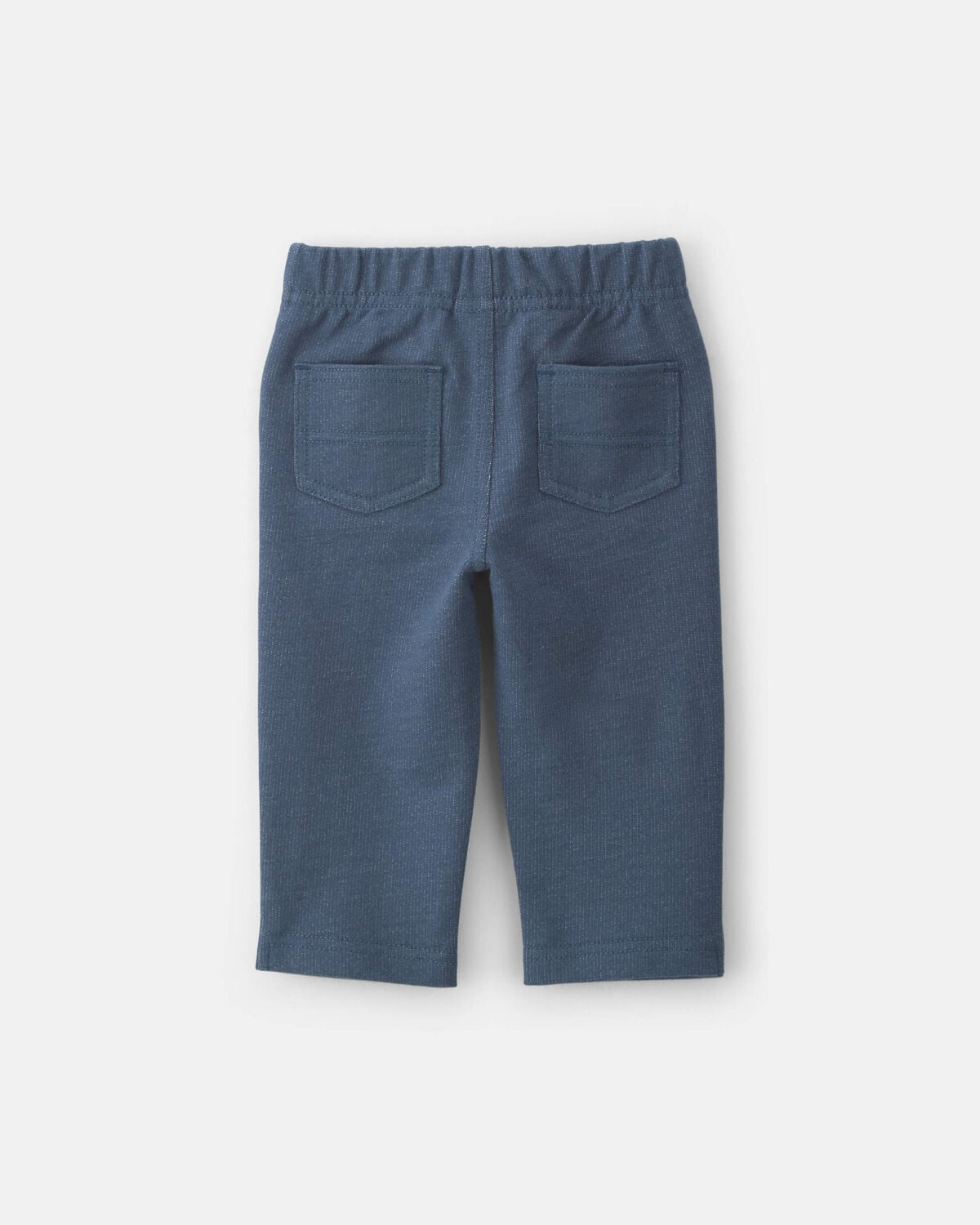 Baby Boy Knit Chambray Pants - Indigo - Image 2