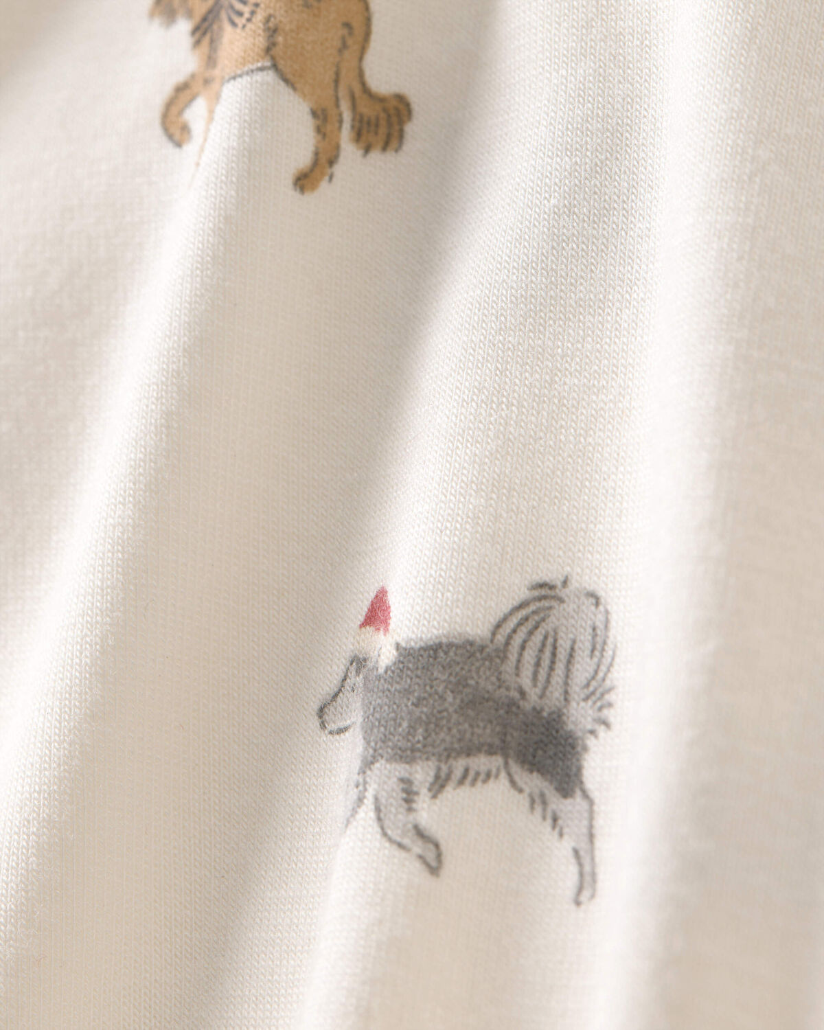 Baby Dog PurelySoft™ 2-Way Zip Sleep & Play Pajamas - Cream - Image 6