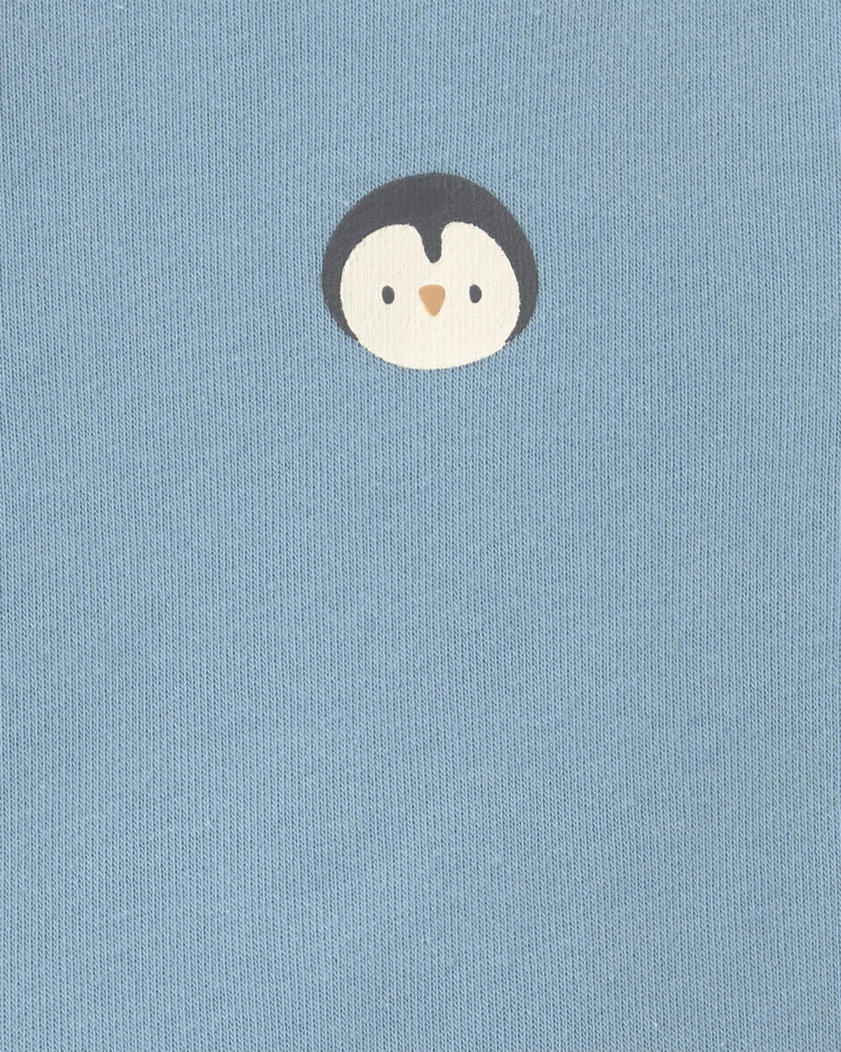 Baby Boy Penguin Fleece Long-Sleeve Jumpsuit - Blue - Image 3
