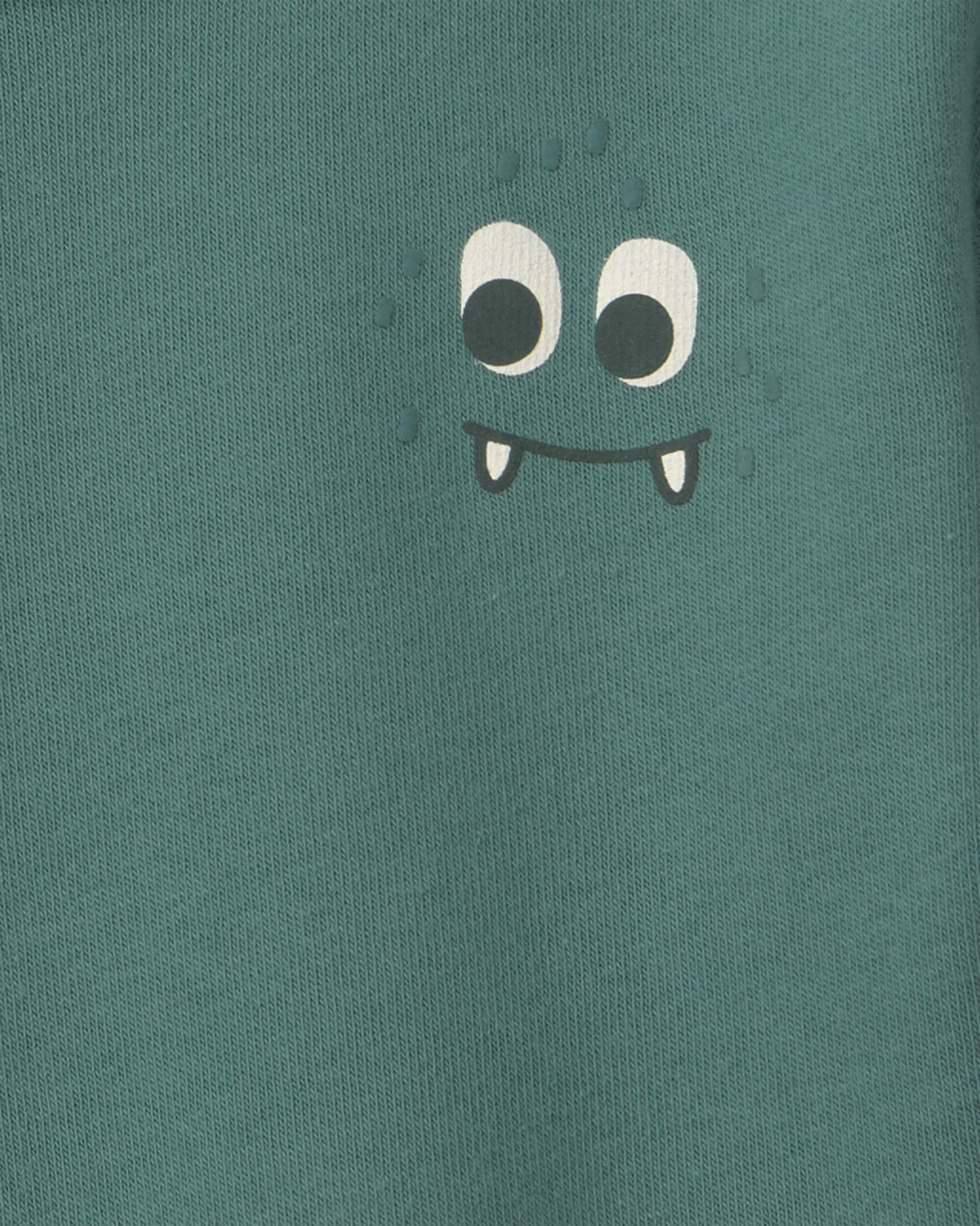 Baby Boy Monster Fleece Pullover Sweatshirt - Green - Image 5
