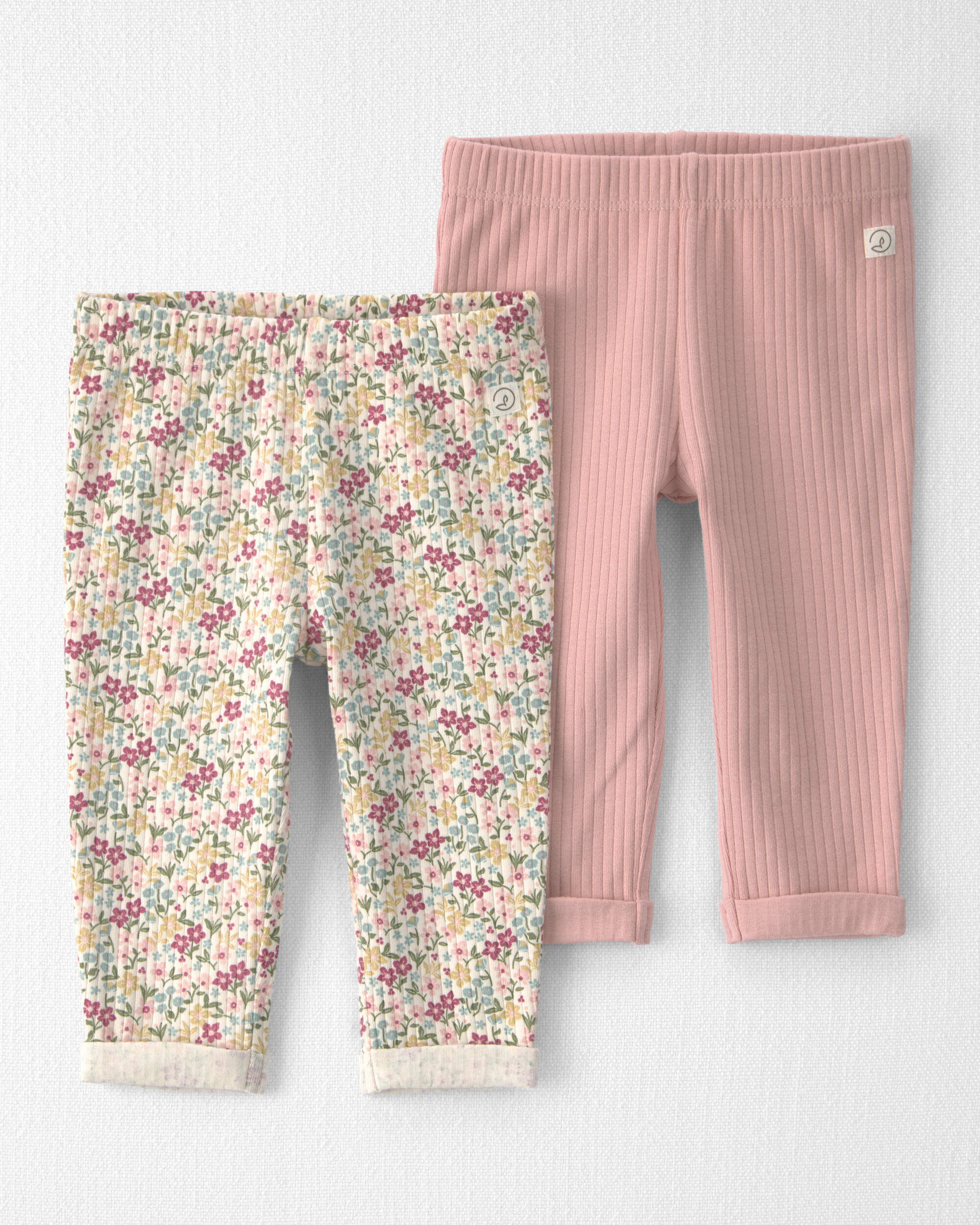 Baby Girl 2-Pack Organic Cotton Leggings - Image 6