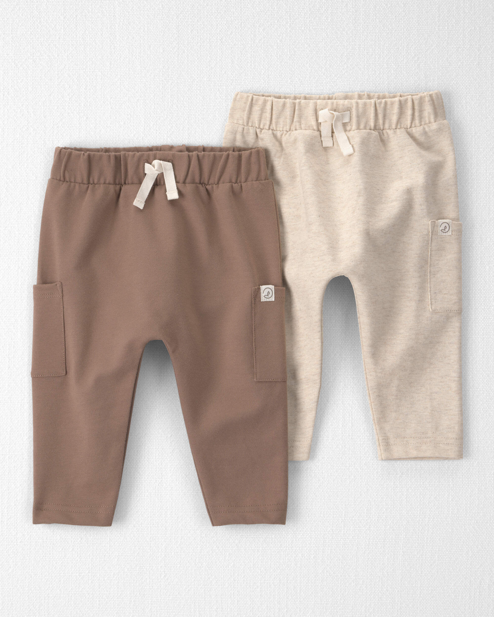 Baby 2-Pack Organic Cotton French Terry Joggers - Image 6