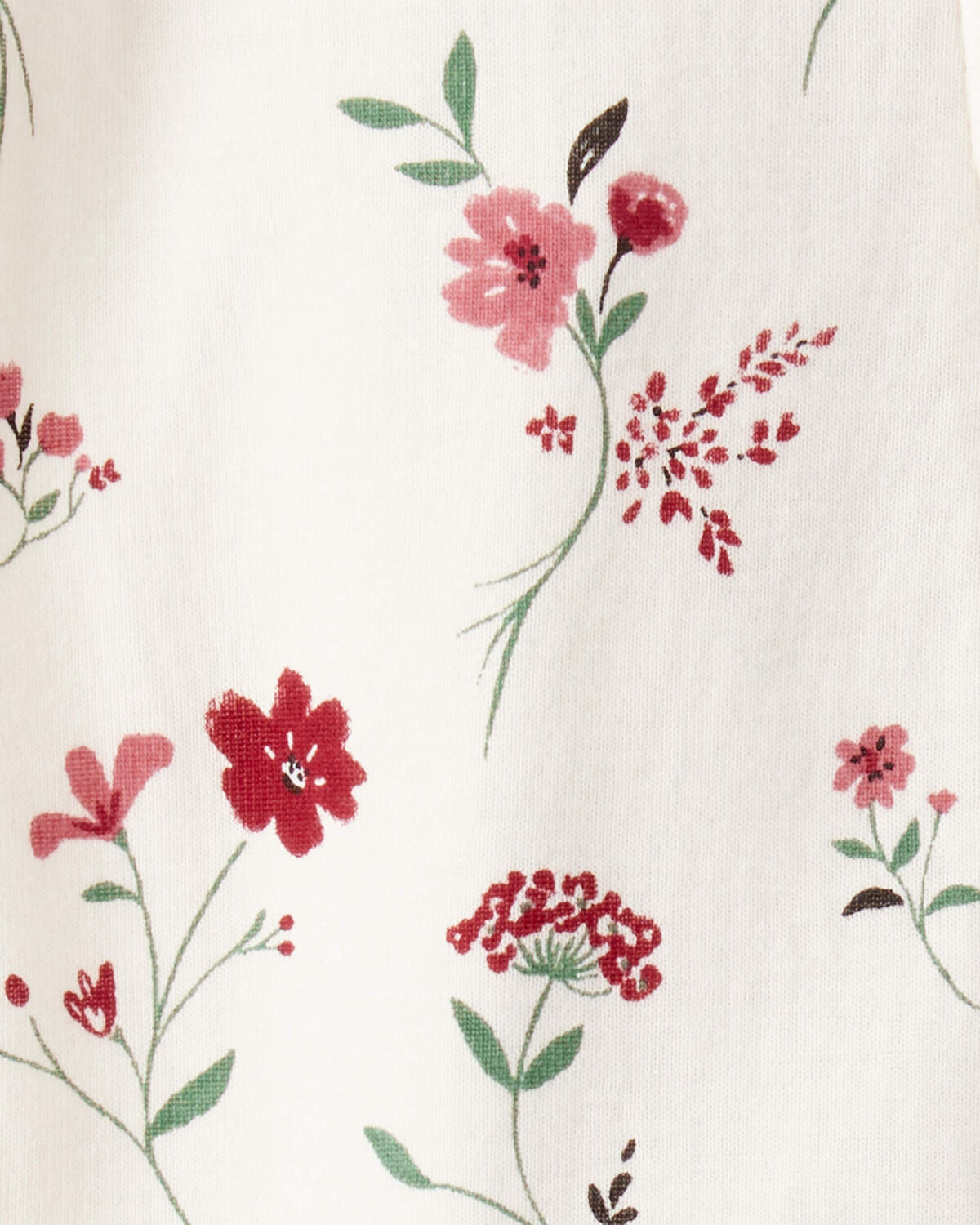 Baby Girl Organic Cotton Sleep & Play Pajamas in Rosethorn Hollow - Image 4