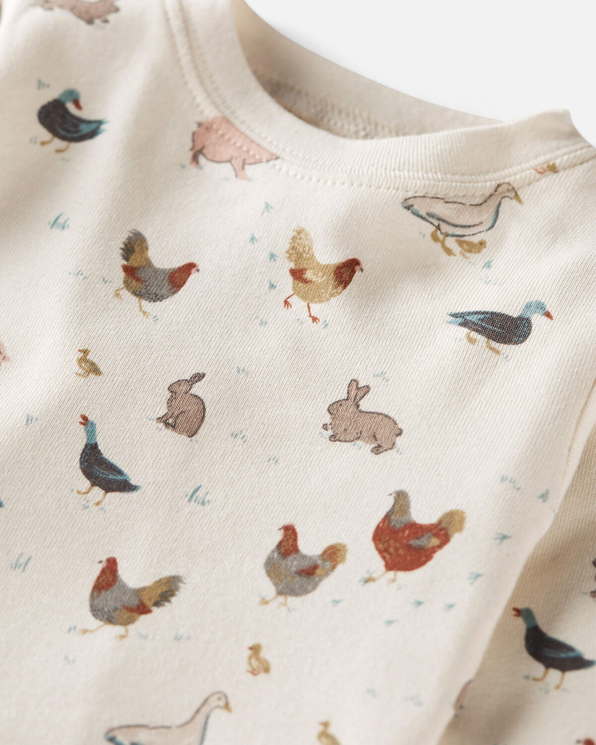 Baby Organic Cotton Pajamas in Farm Friends - Image 2