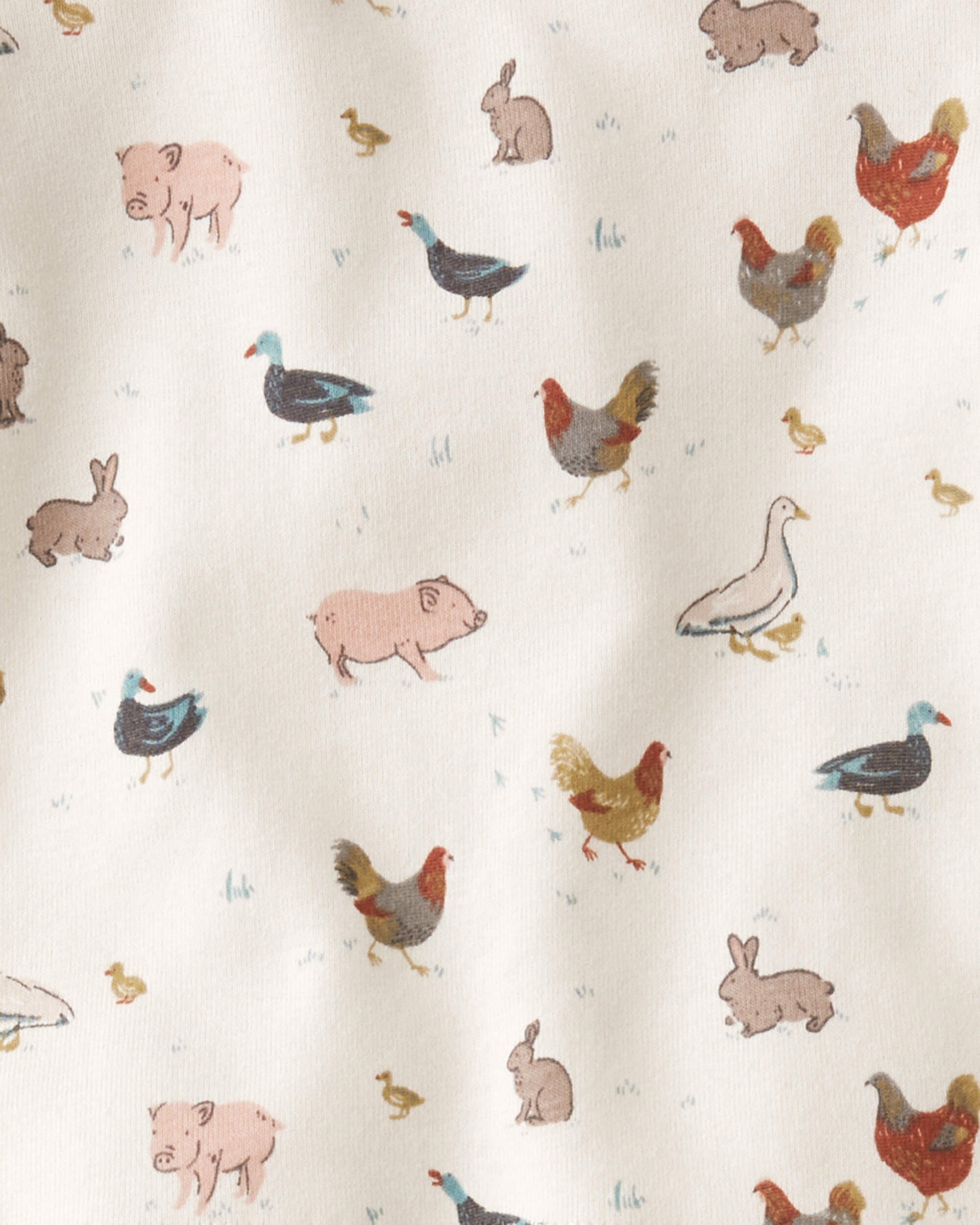 Baby Organic Cotton Pajamas in Farm Friends - Image 4