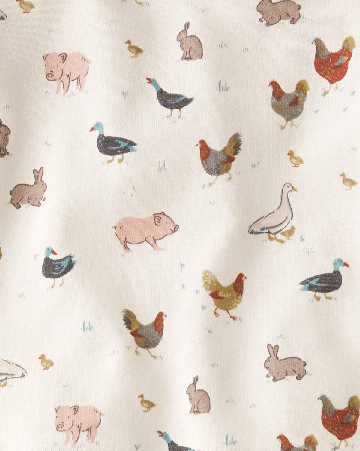 Baby Organic Cotton Pajamas in Farm Friends - Image 3