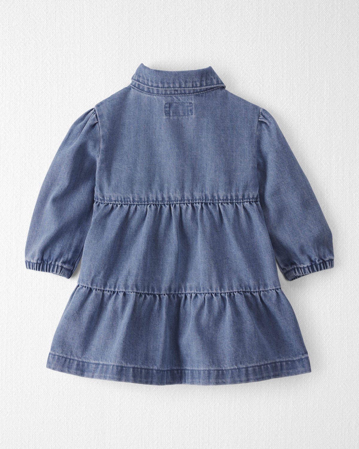 Baby Girl Organic Cotton Denim Dress - Image 2
