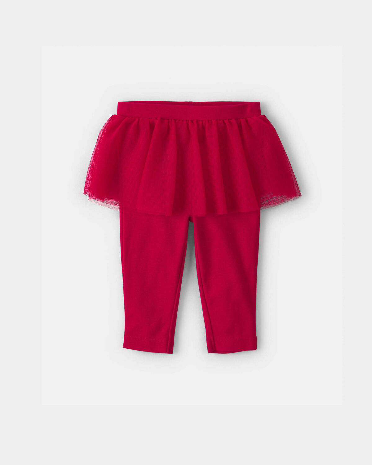 Baby Girl 2-Piece 'Santa's Littlest Love' Long-Sleeve Bodysuit & Tutu Pant Set - Red/Cream - Image 2