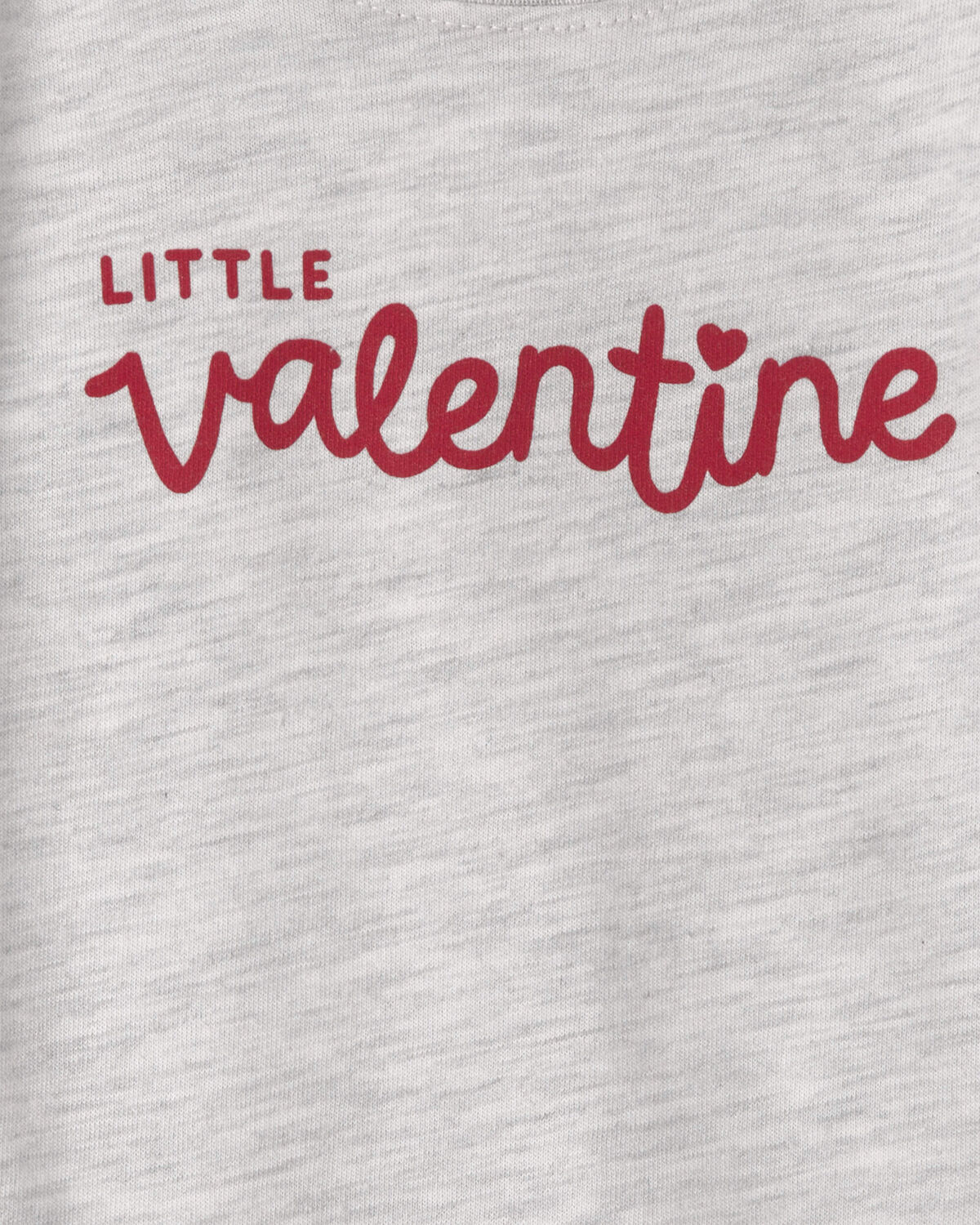Baby 'Little Valentine' Long-Sleeve Graphic Bodysuit - Grey - Image 2