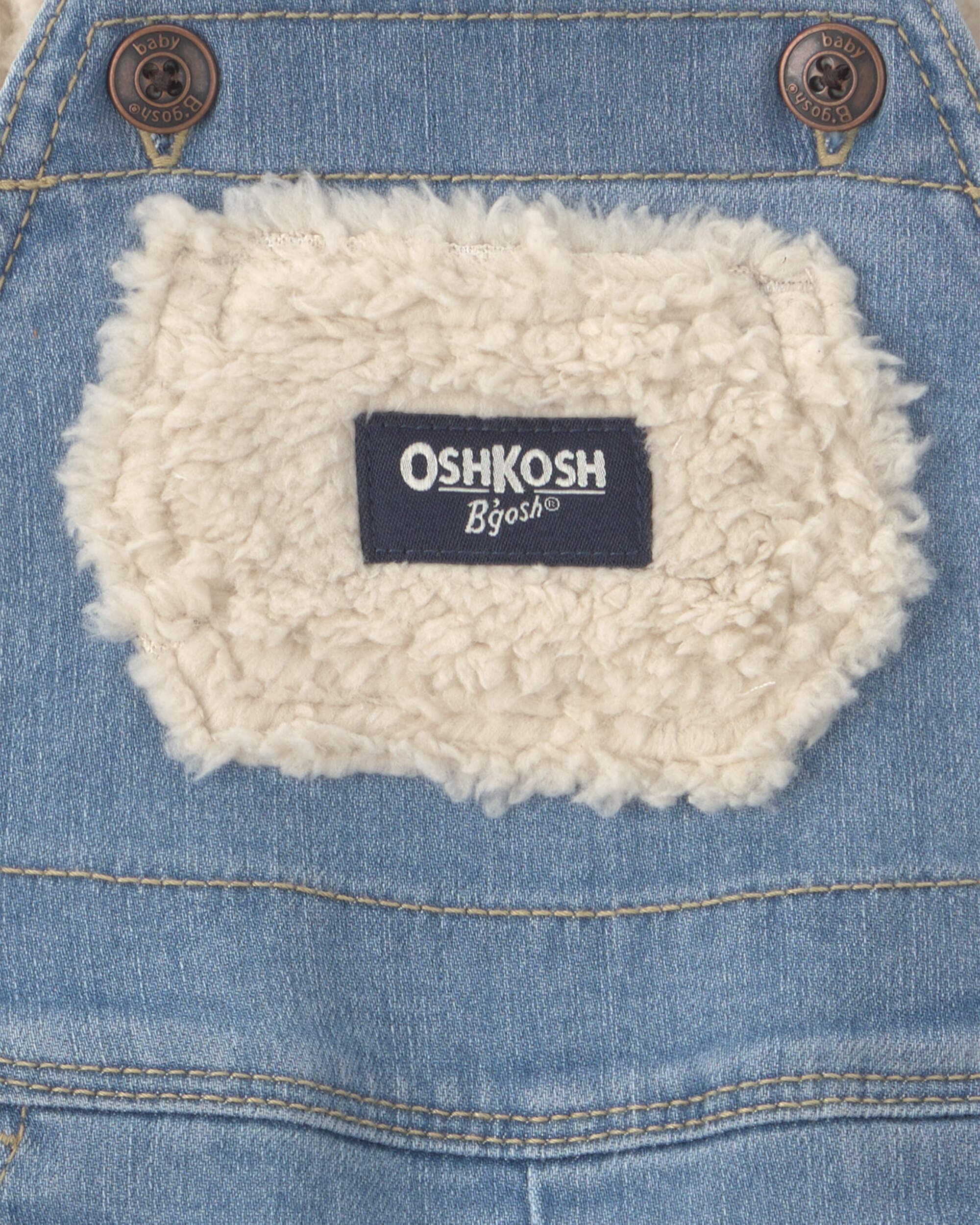 Baby Denim Overalls - Light Wash - Image 5
