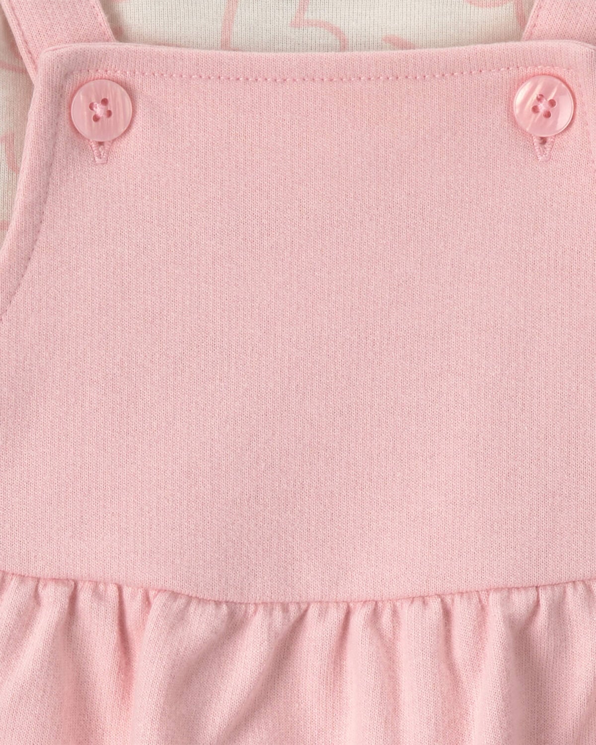 Baby Girl 3-Piece Heart Valentine's Day French Terry Long-Sleeve Dress Set - Pink/Cream - Image 4