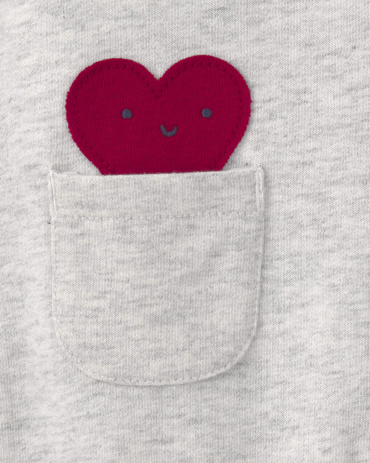 Baby Boy 2-Piece Valentine's Day French Terry Long-Sleeve Overall Set - Red/Grey - Image 4