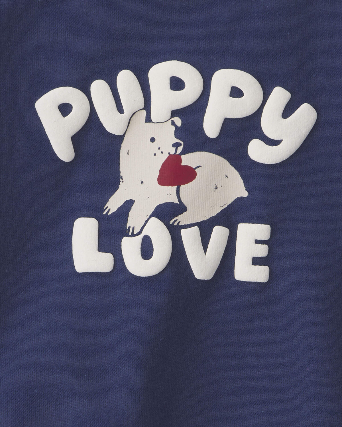 Baby Boy 2-Piece 'Puppy Love' French Terry Long-Sleeve Top & Pant Set - Navy Blue/Grey - Image 4
