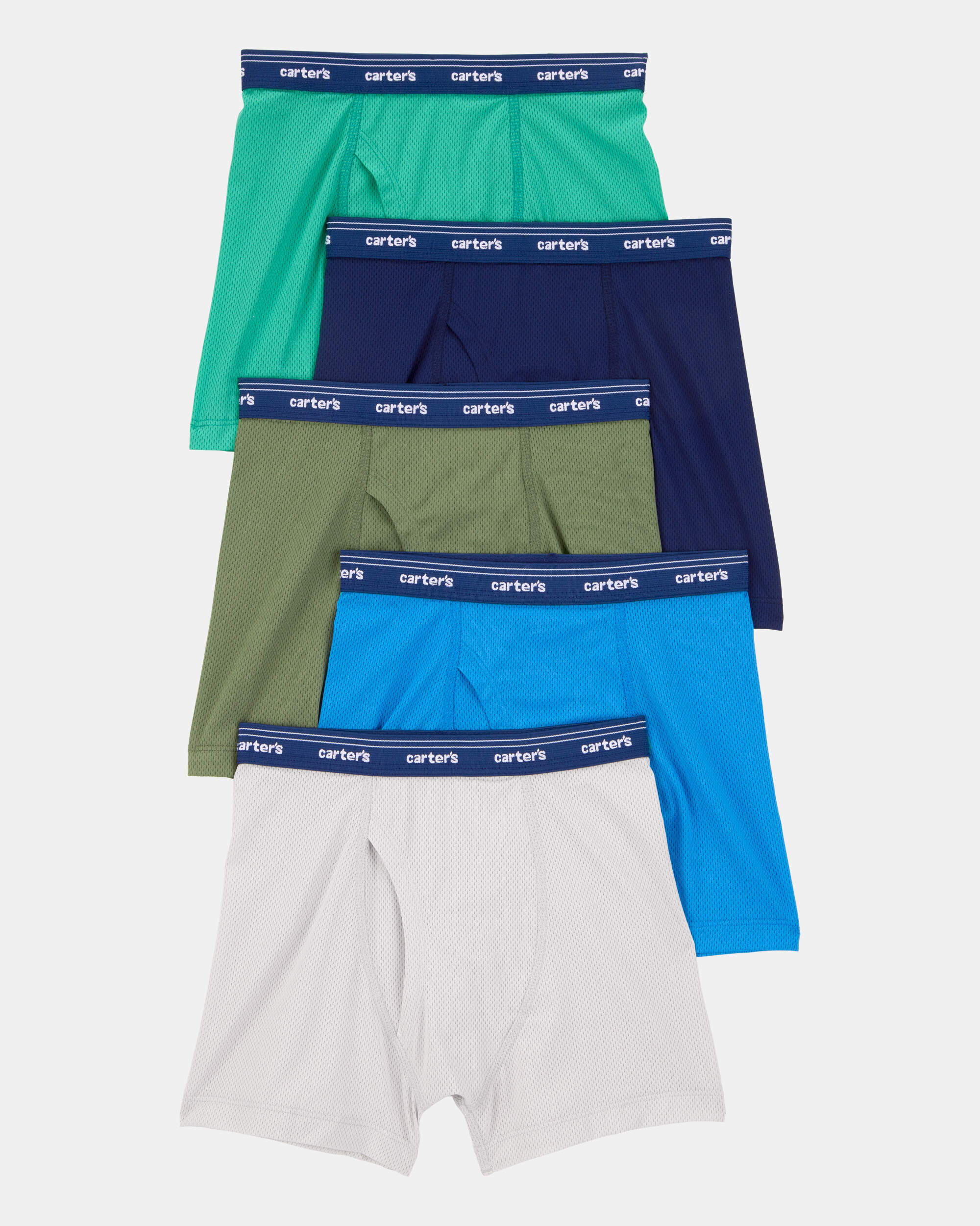 Toddler Boy 5-Pack Active Mesh Boxer Briefs Underwear - Image 3