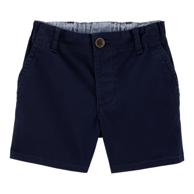 Toddler Stretch Chino Uniform Shorts - Navy