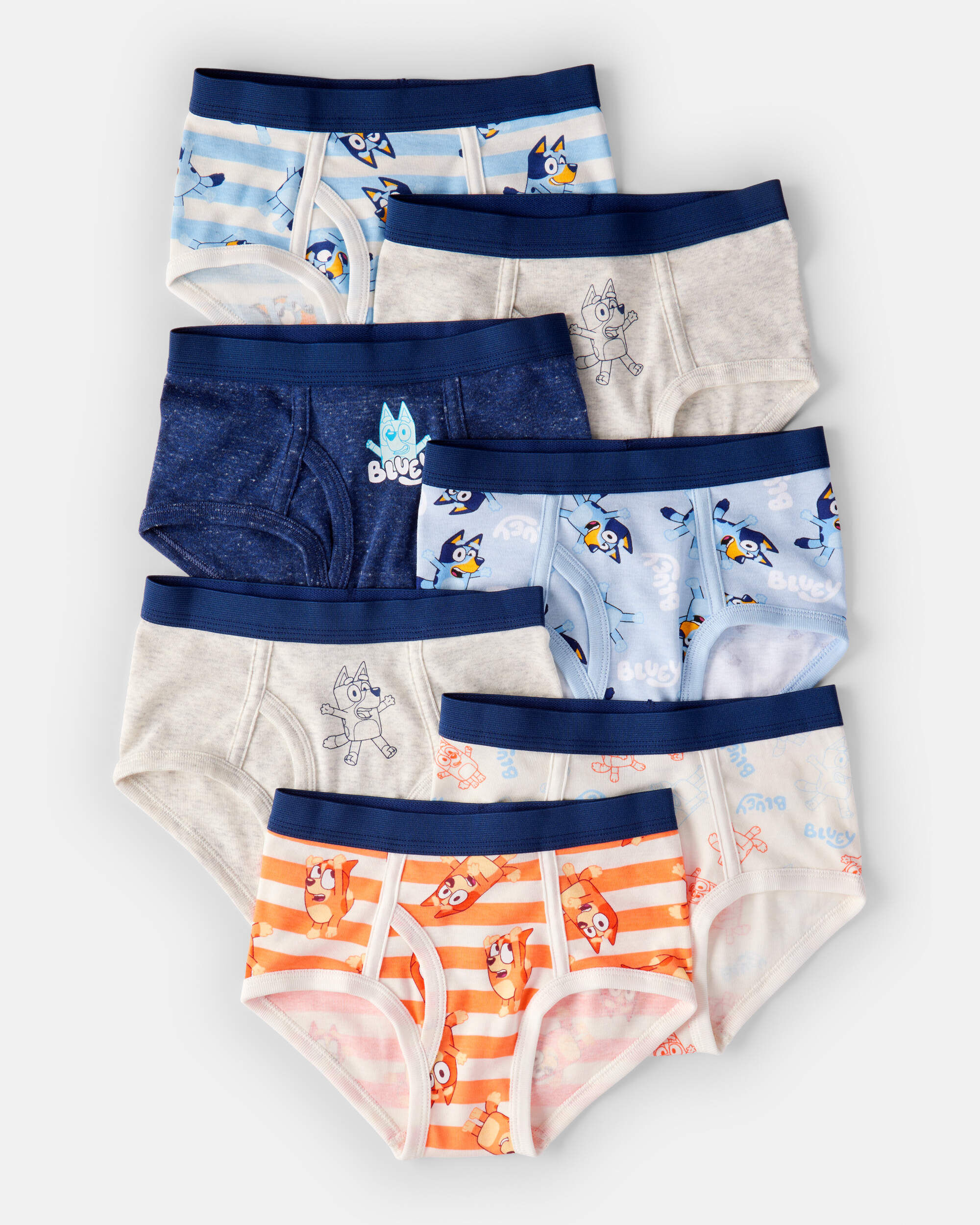 Toddler Boy 7-Pack Bluey Cotton Briefs Underwear - Image 2