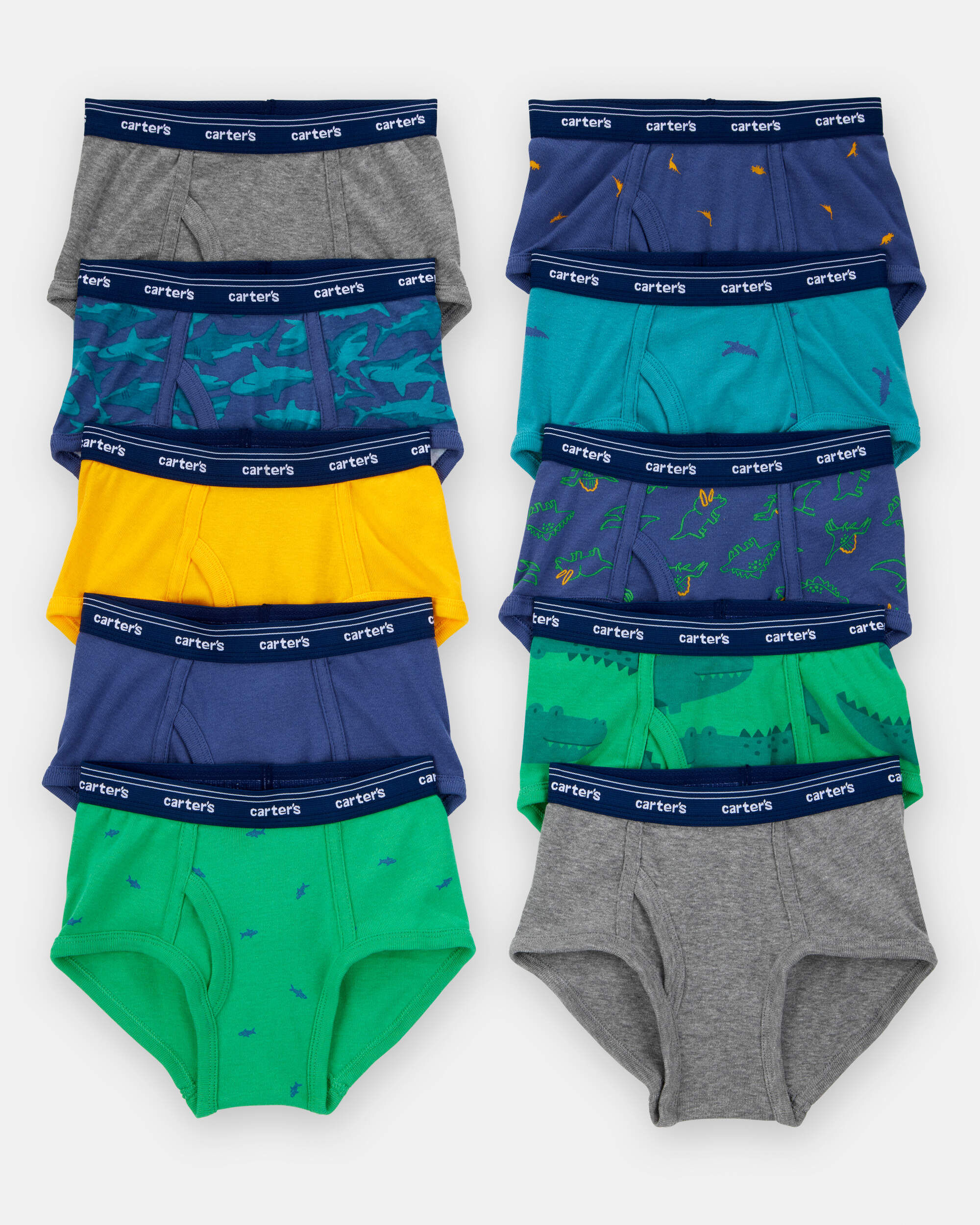 Toddler Boy 10-Pack Brief Underwear - White - Image 4