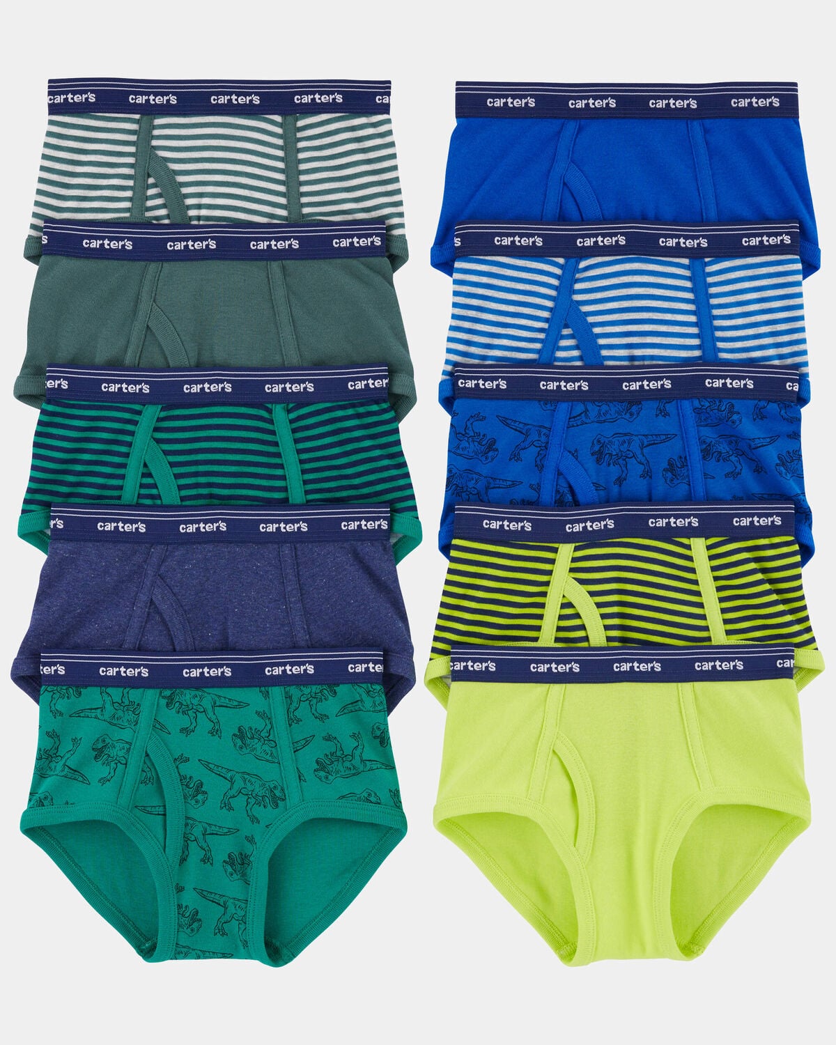 Toddler Boy 10-Pack Dinosaur Brief Underwear