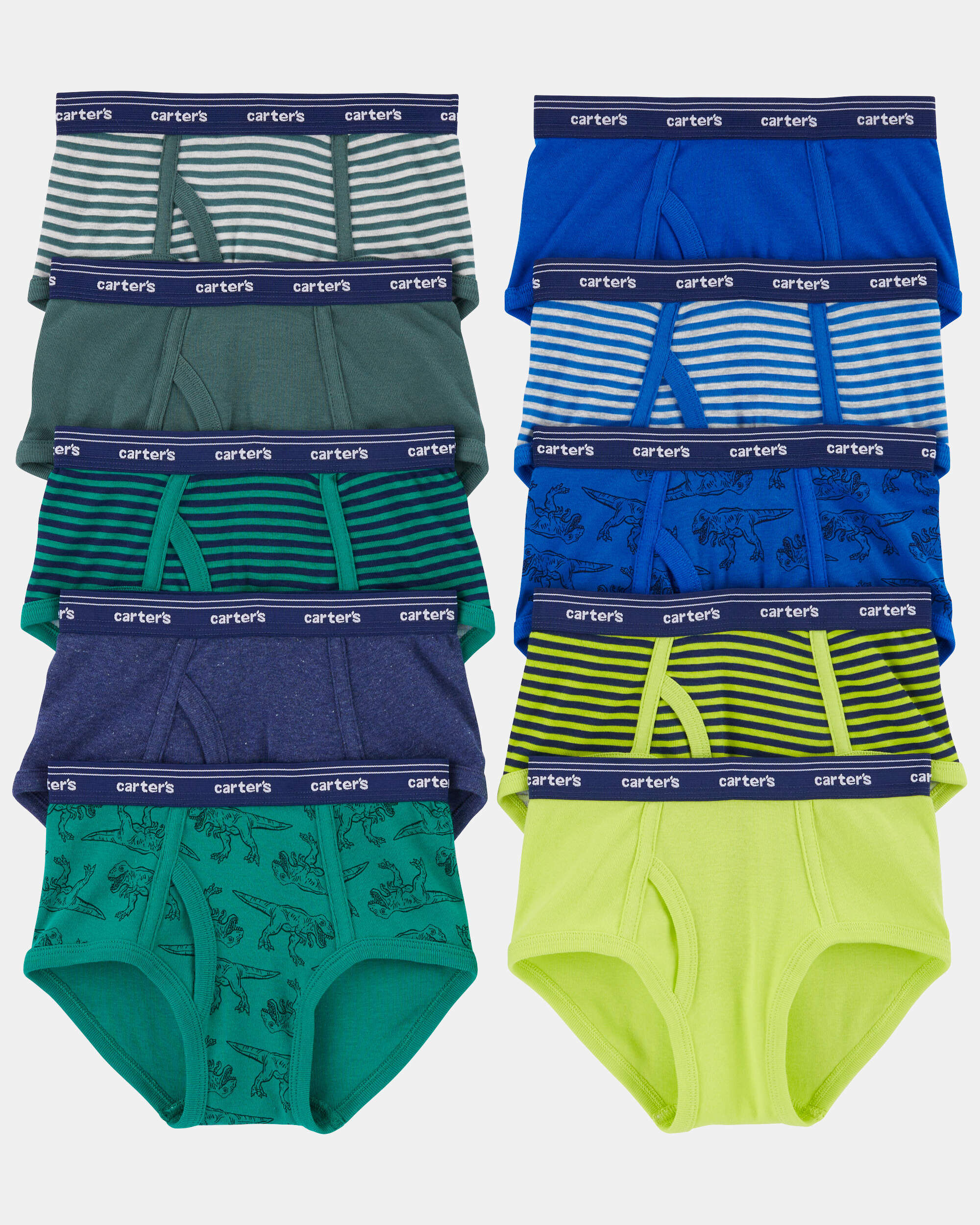Toddler Boy 10-Pack Brief Underwear - White - Image 5