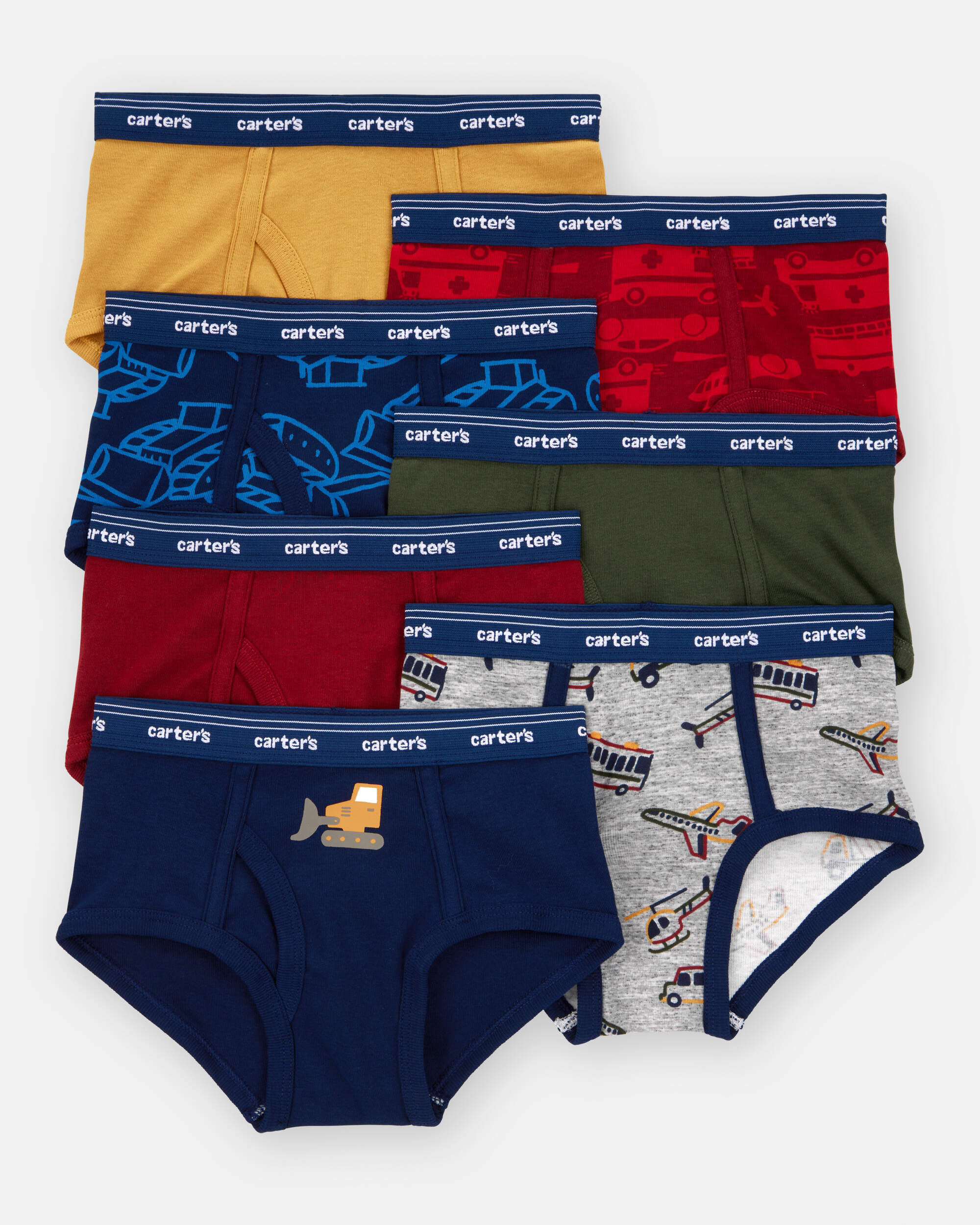 Toddler Boy 7-Pack Bluey Cotton Briefs Underwear - Image 4