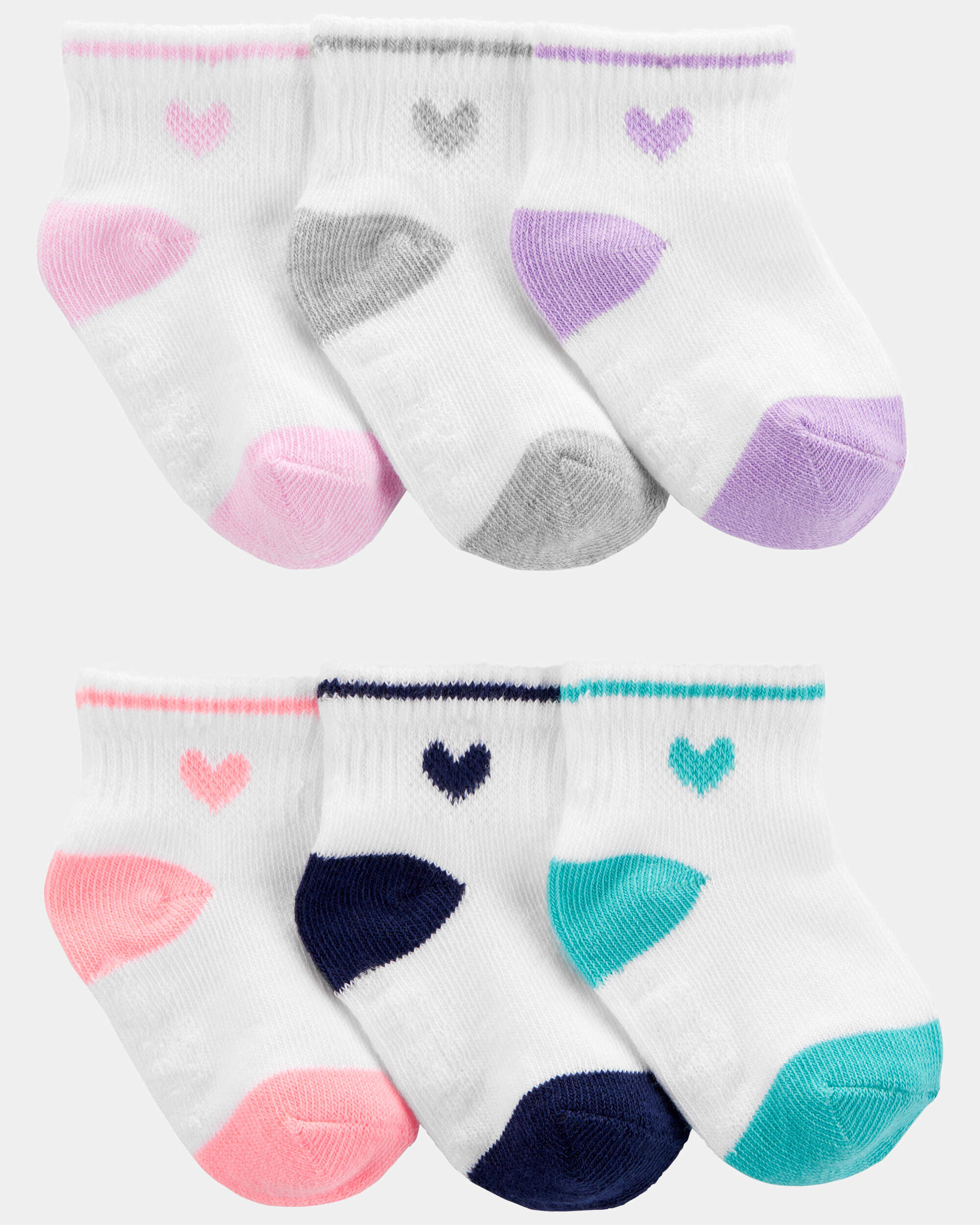 Toddler Girl 6-Pack Crew Socks - Image 2