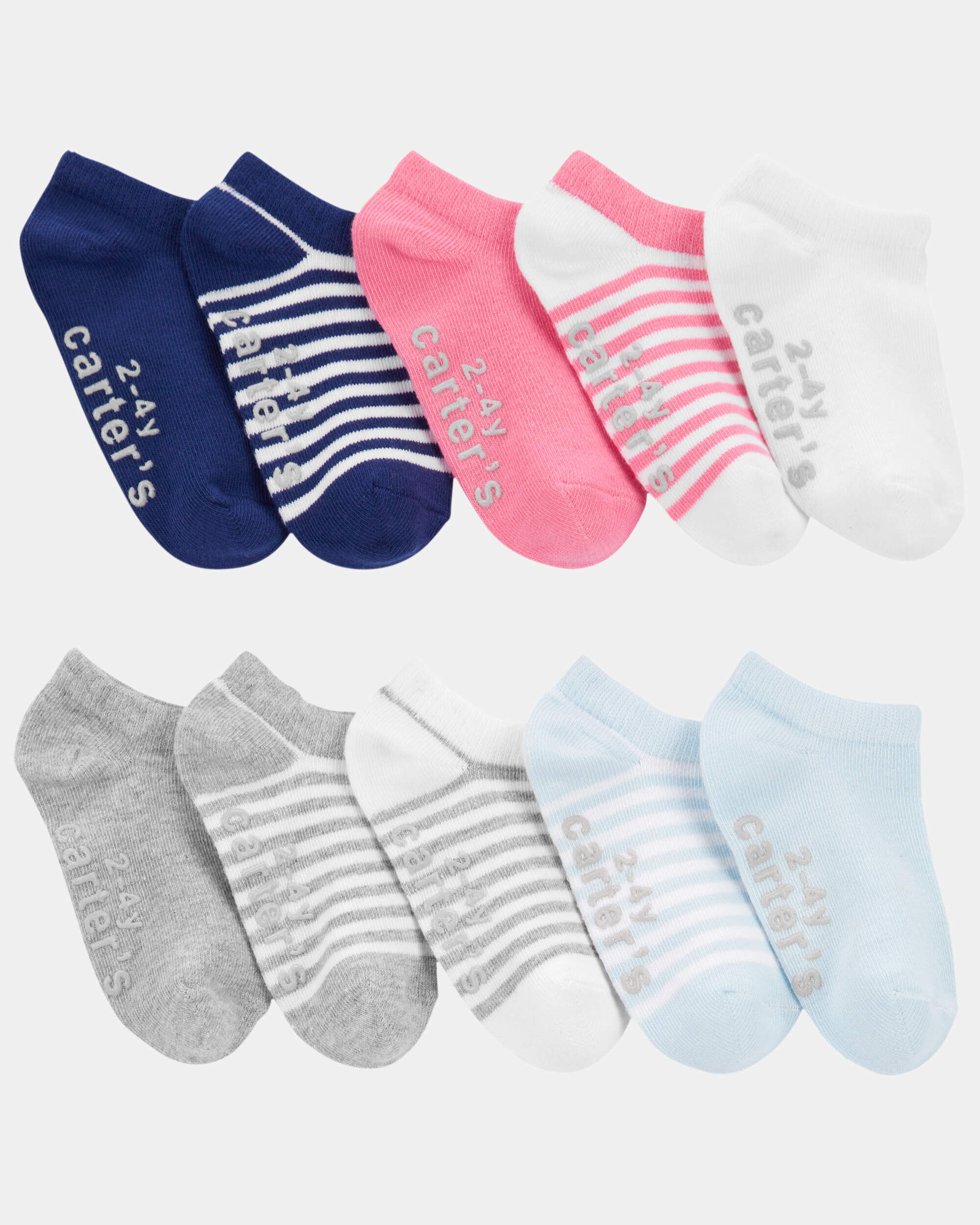 Toddler Girl 10-Pack No-Show Socks - Image 2