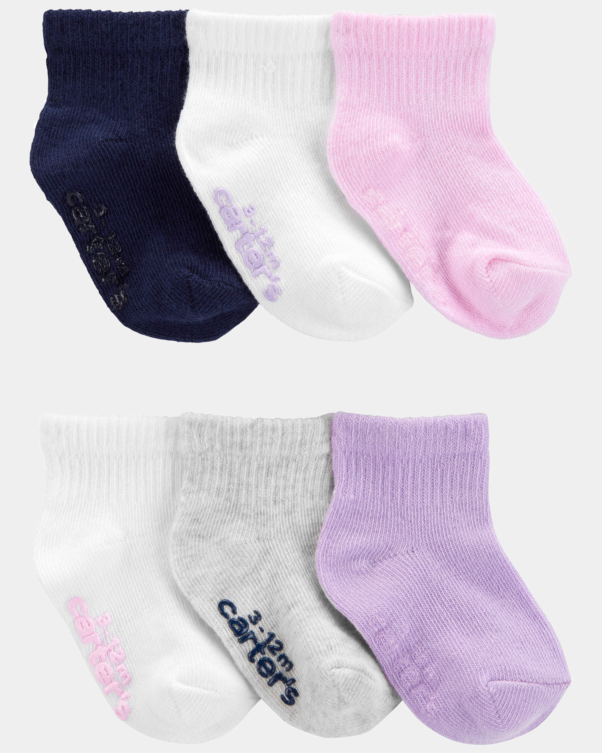 Toddler Girl 6-Pack Crew Socks - Image 2