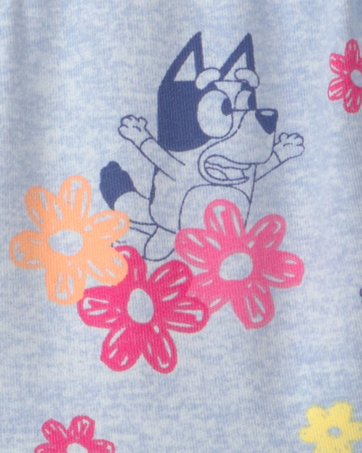 Toddler Girl Bluey™ Floral Dress - Blue - Image 3
