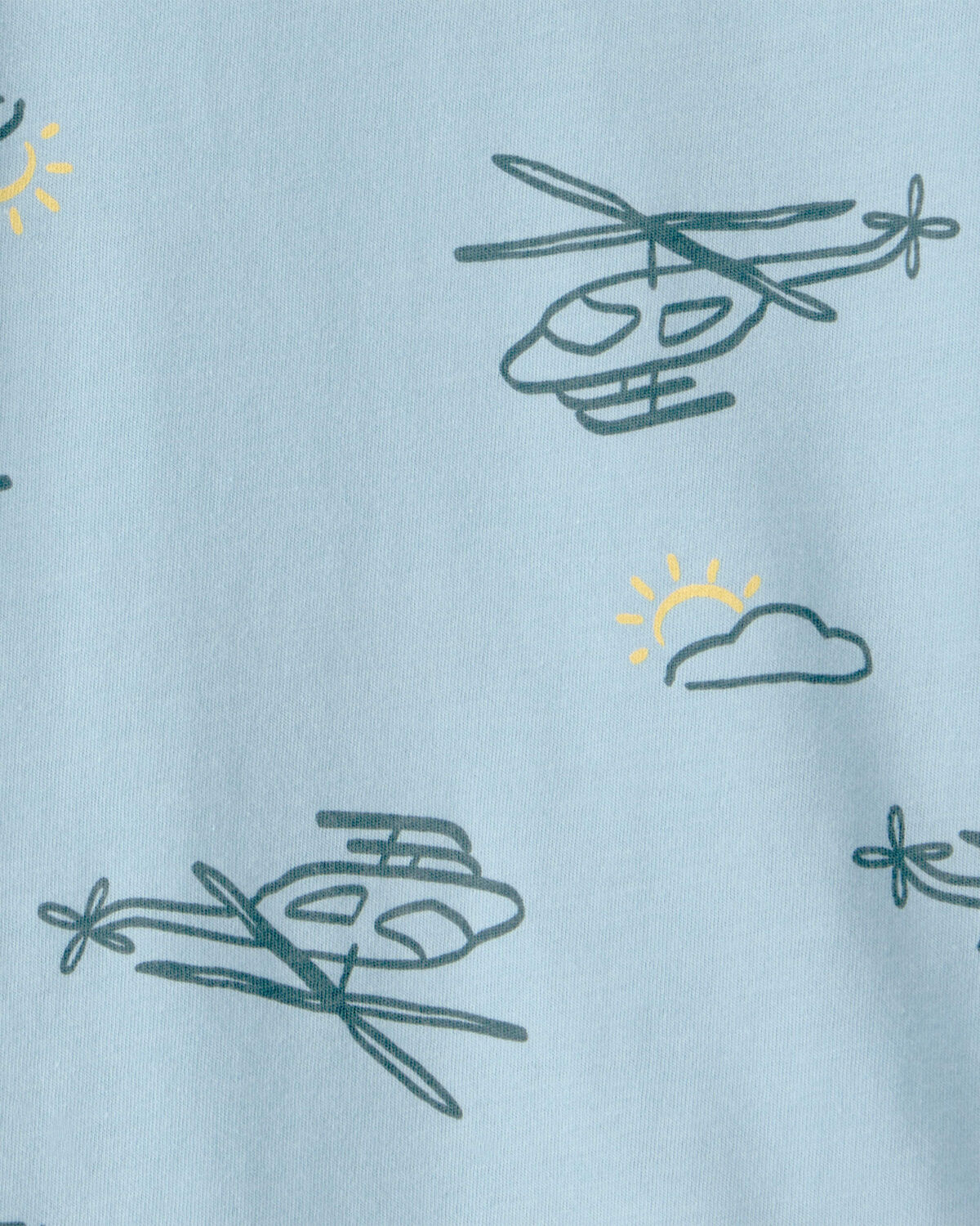 Toddler Boy Helicopter T-Shirt - Blue - Image 2