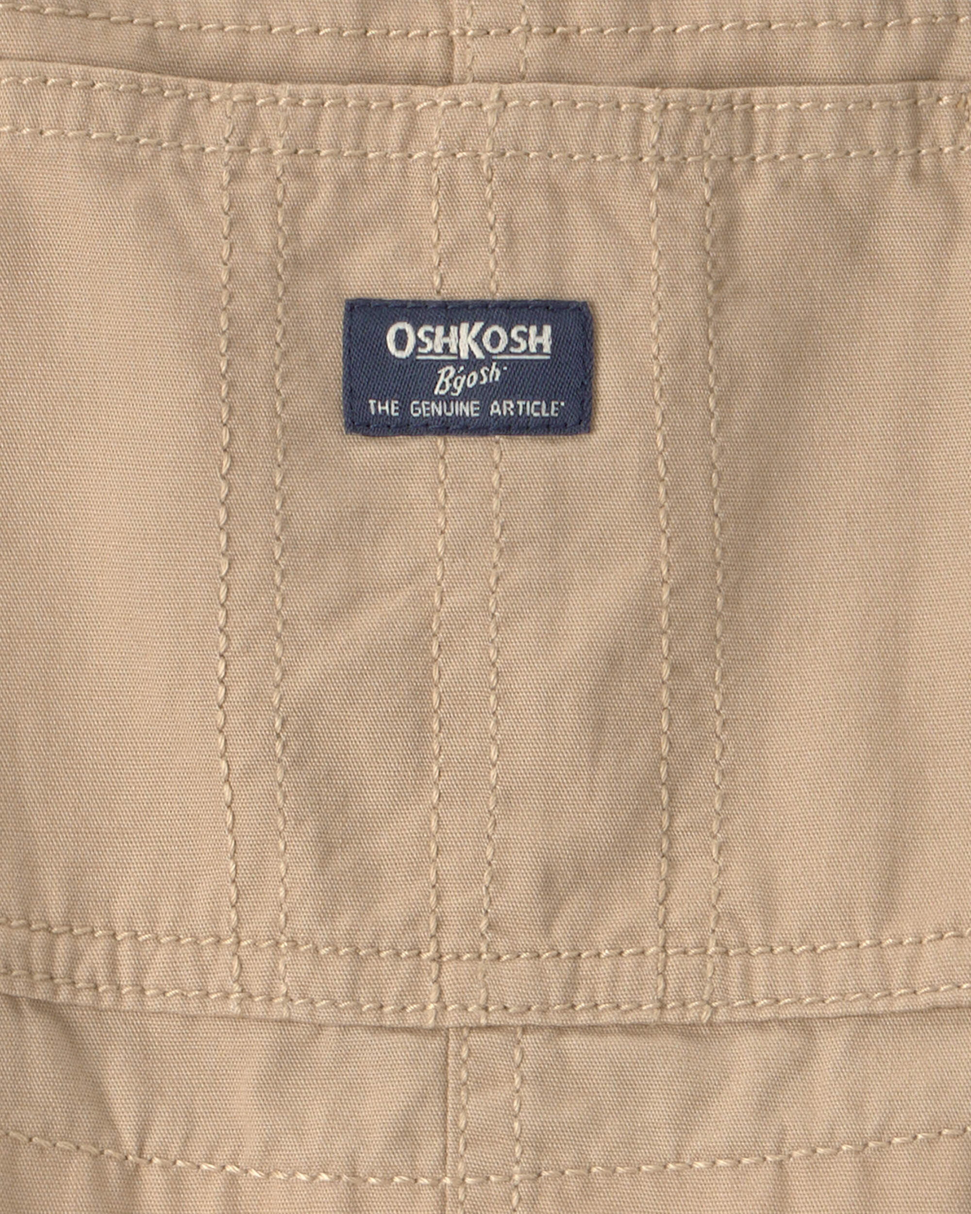 Toddler Boy Canvas Shortall - Khaki - Image 4
