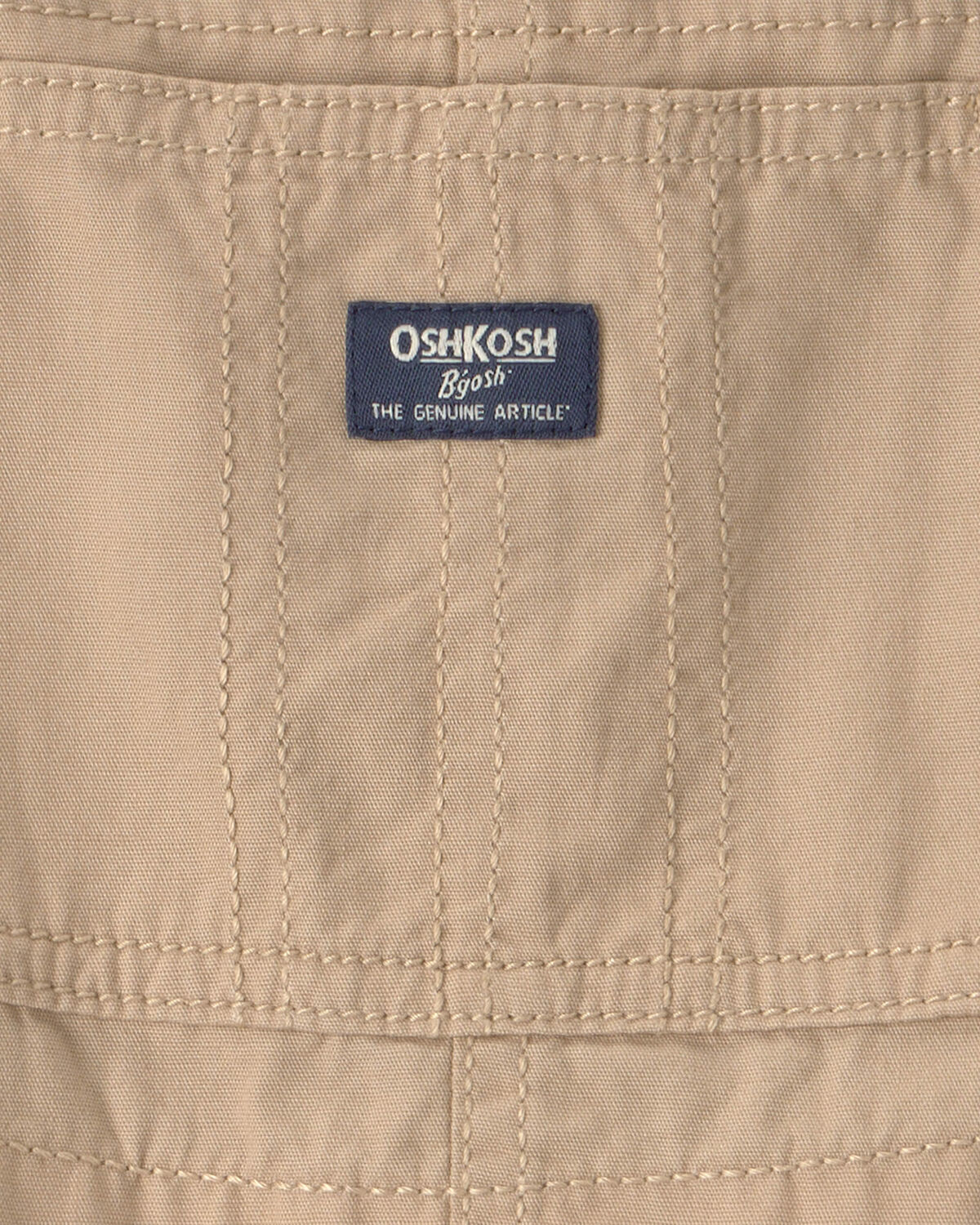 Toddler Boy Canvas Shortall - Khaki - Image 3