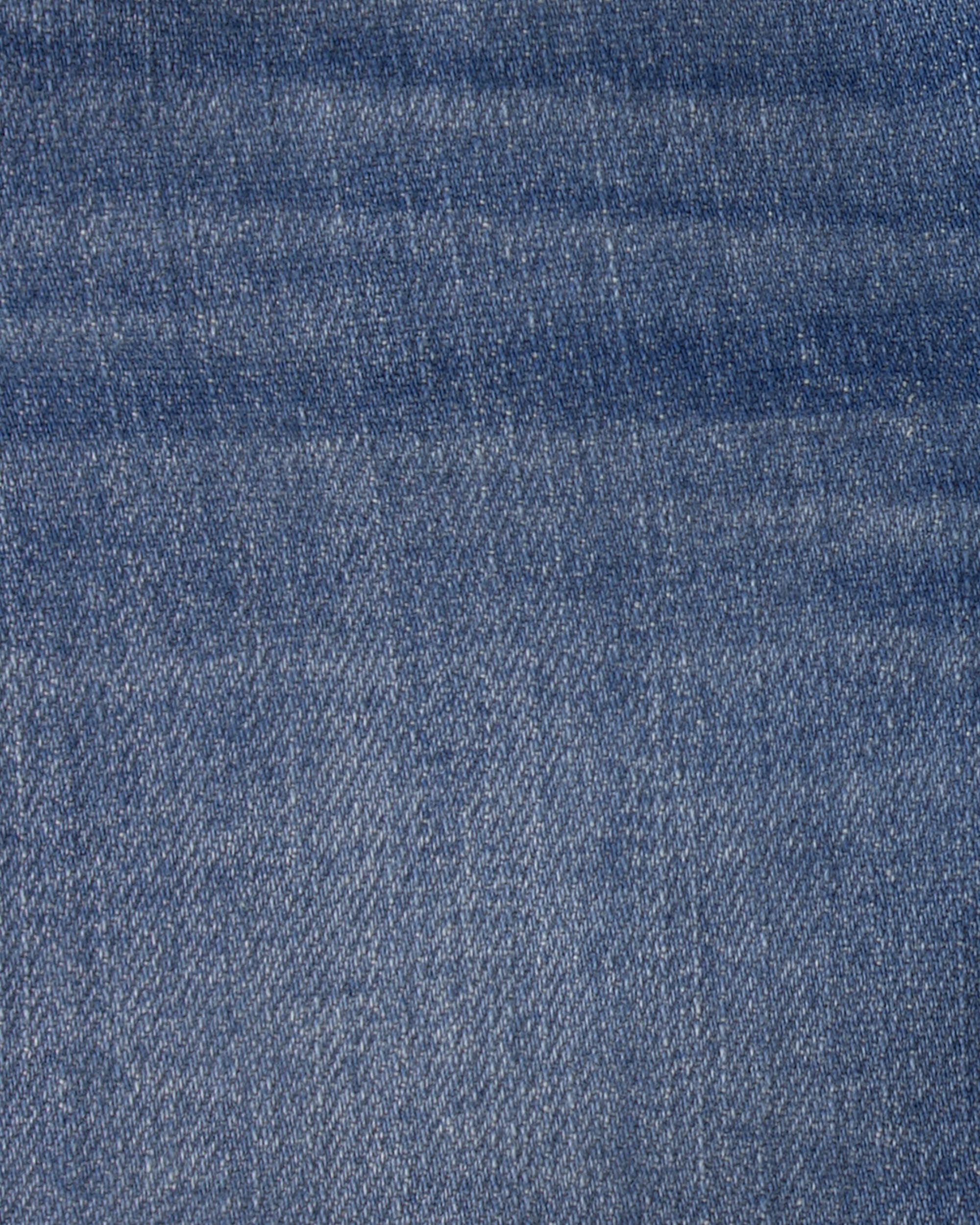 Toddler Girl Eyelet Trim Denim Shorts - Dark Wash - Image 4