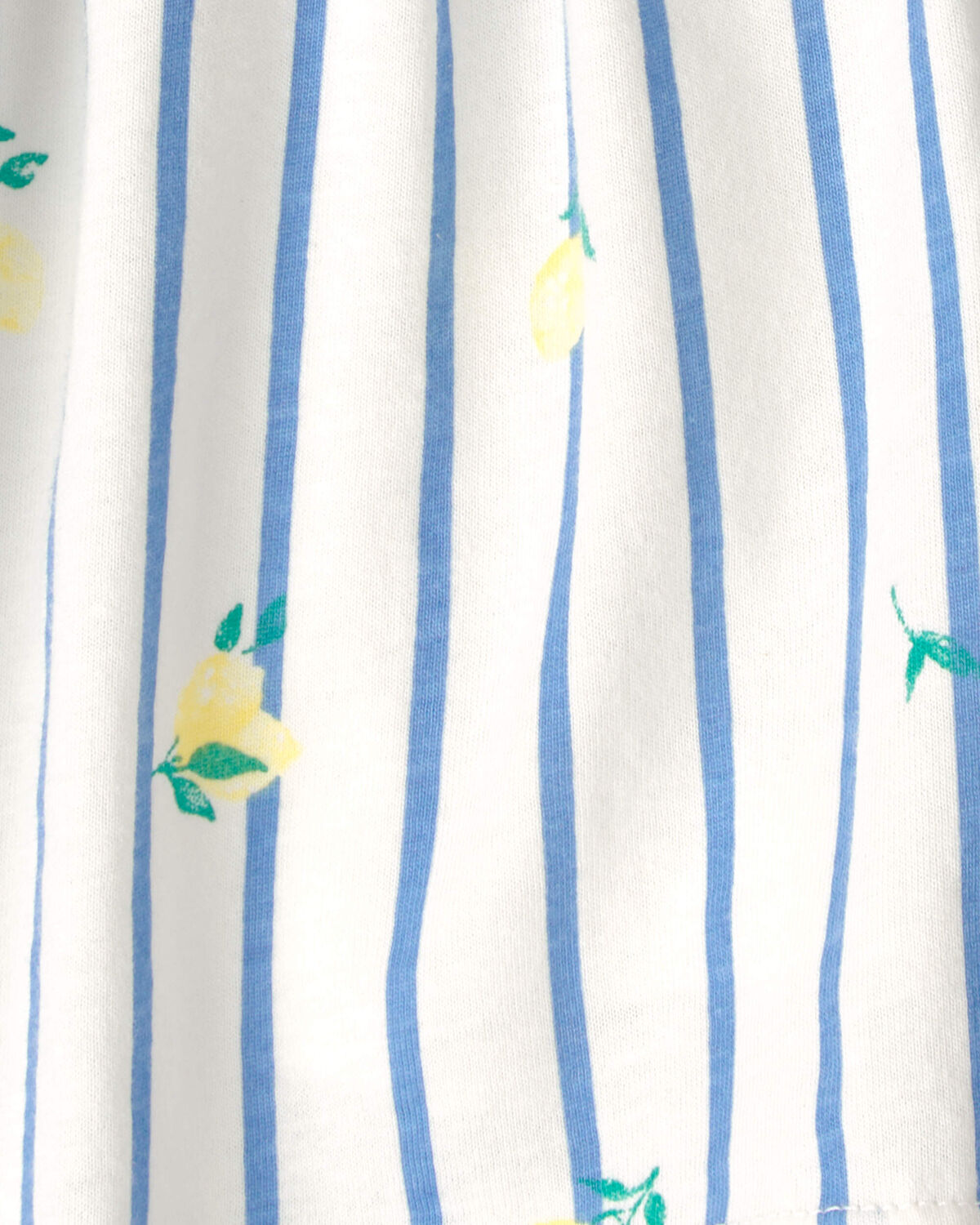 Toddler Girl Lemon Striped Skort - Blue/Ivory - Image 3