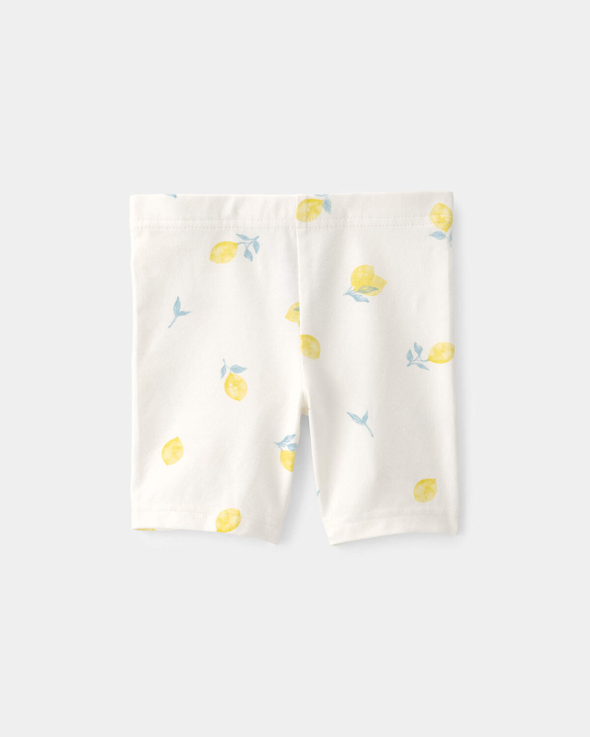 Toddler Girl Lemon Bike Shorts - Cream - Image 2