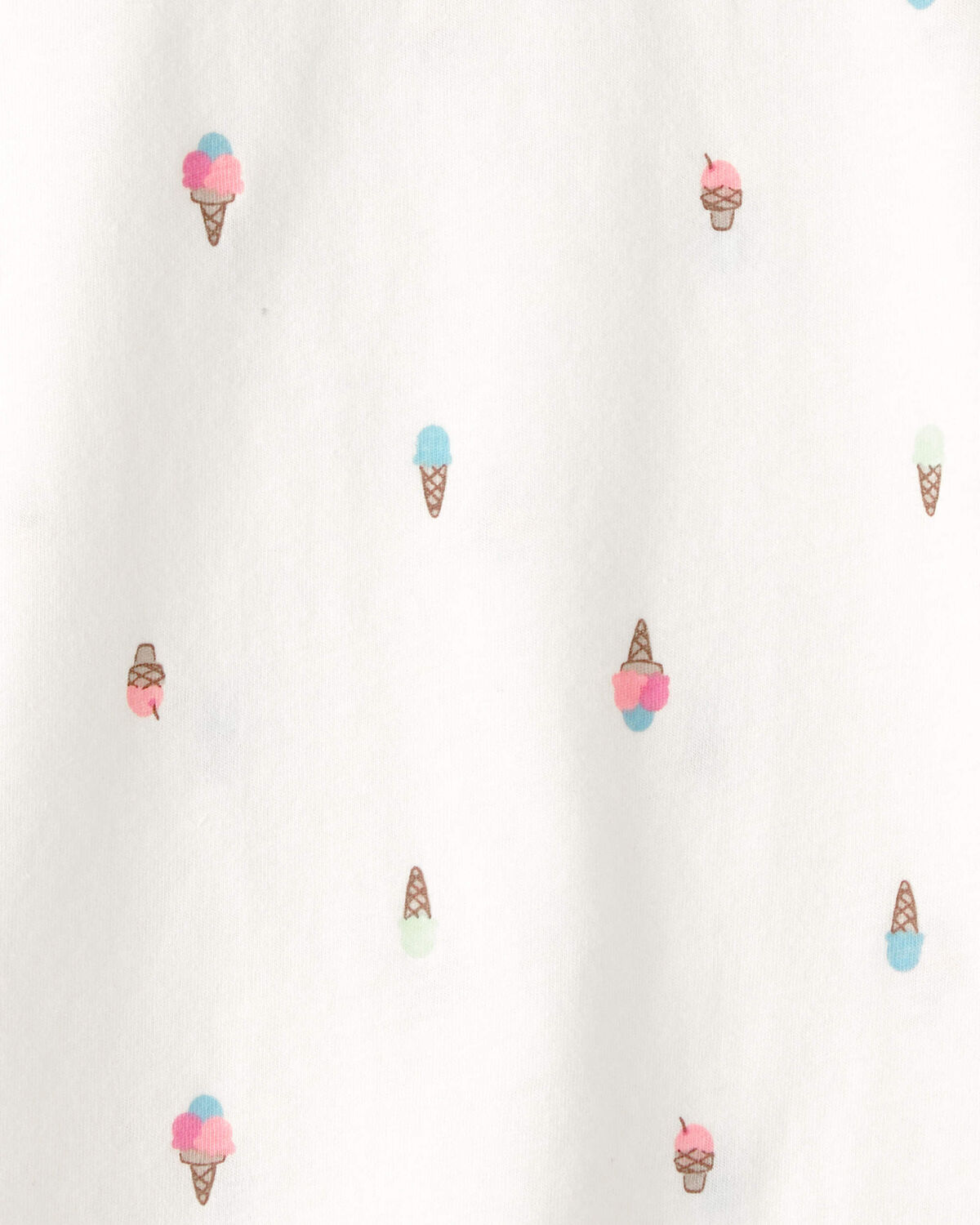 Toddler Girl Ice Cream Relaxed Top - Ivory - Image 2