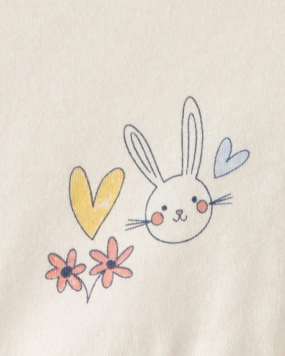 Toddler Girl Easter Bunny Short-Sleeve Dress - Cream - Image 3