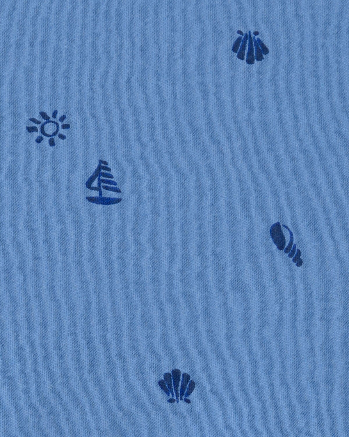 Toddler Girl Seashell Short-Sleeve Dress - Blue - Image 3