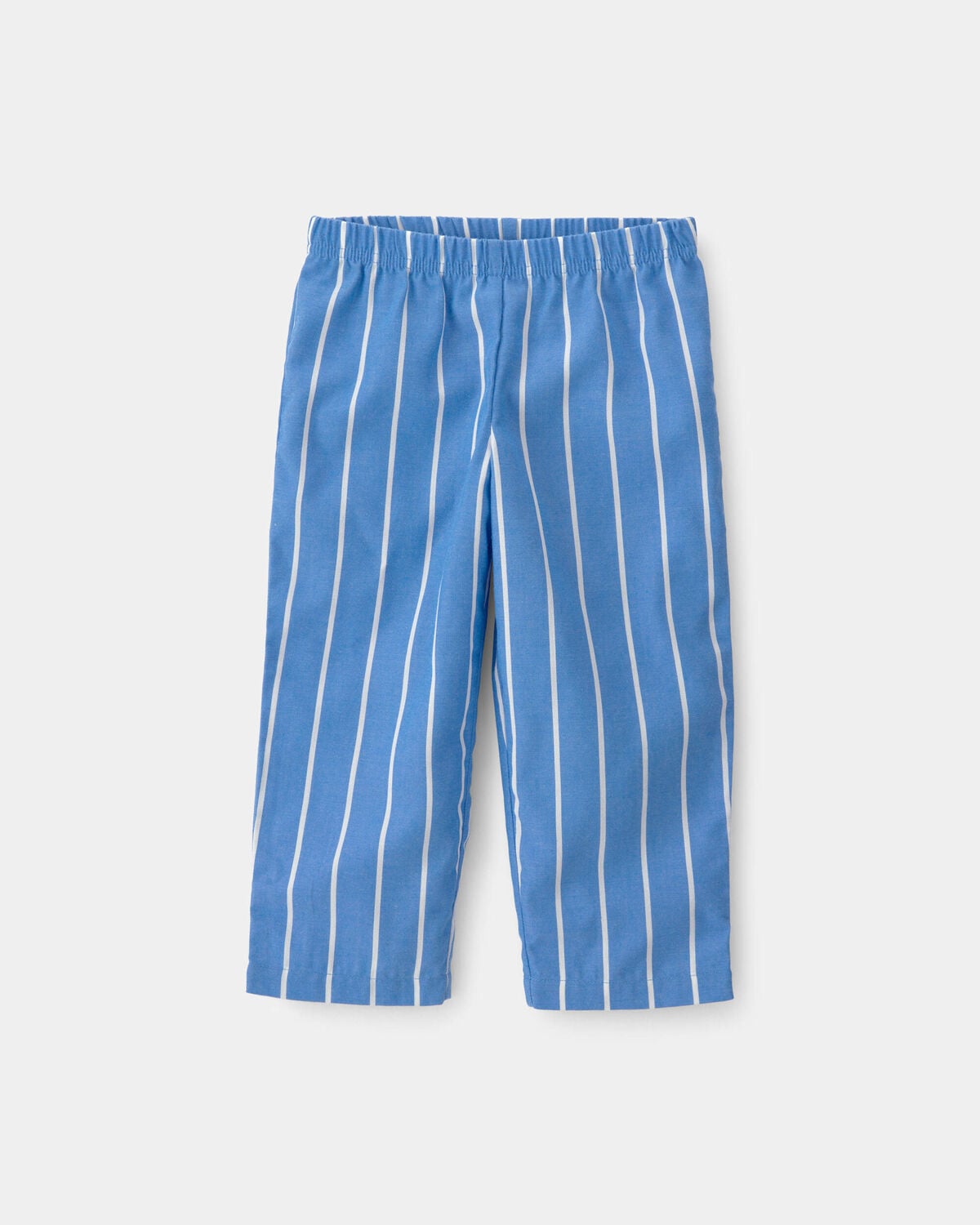 Toddler Boy Striped Loose Fit 2-Piece Pajama Set - Blue - Image 3