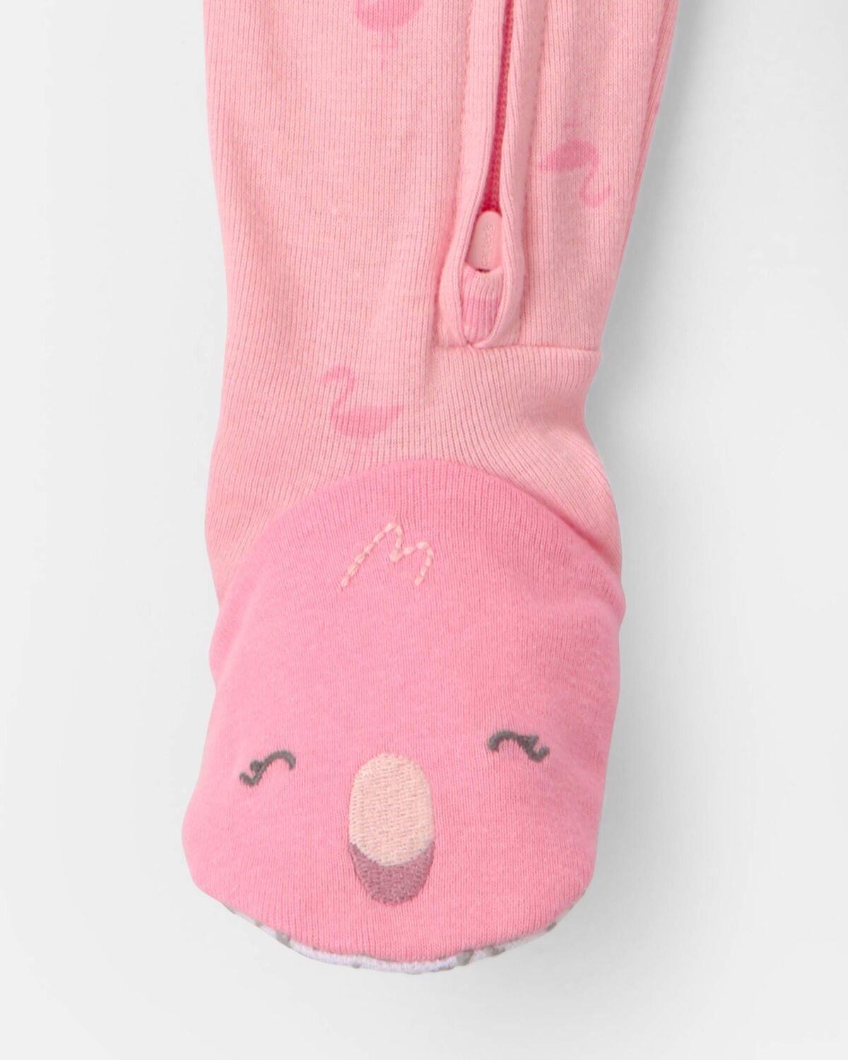 Toddler Girl Flamingo 100% Cotton Snug Fit 1-Piece Pajama - Pink - Image 3