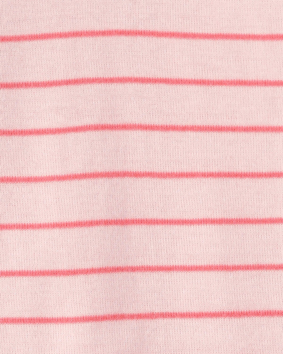 Toddler Girl Ladybug Striped 100% Cotton Snug Fit 1-Piece Pajama - Pink - Image 3