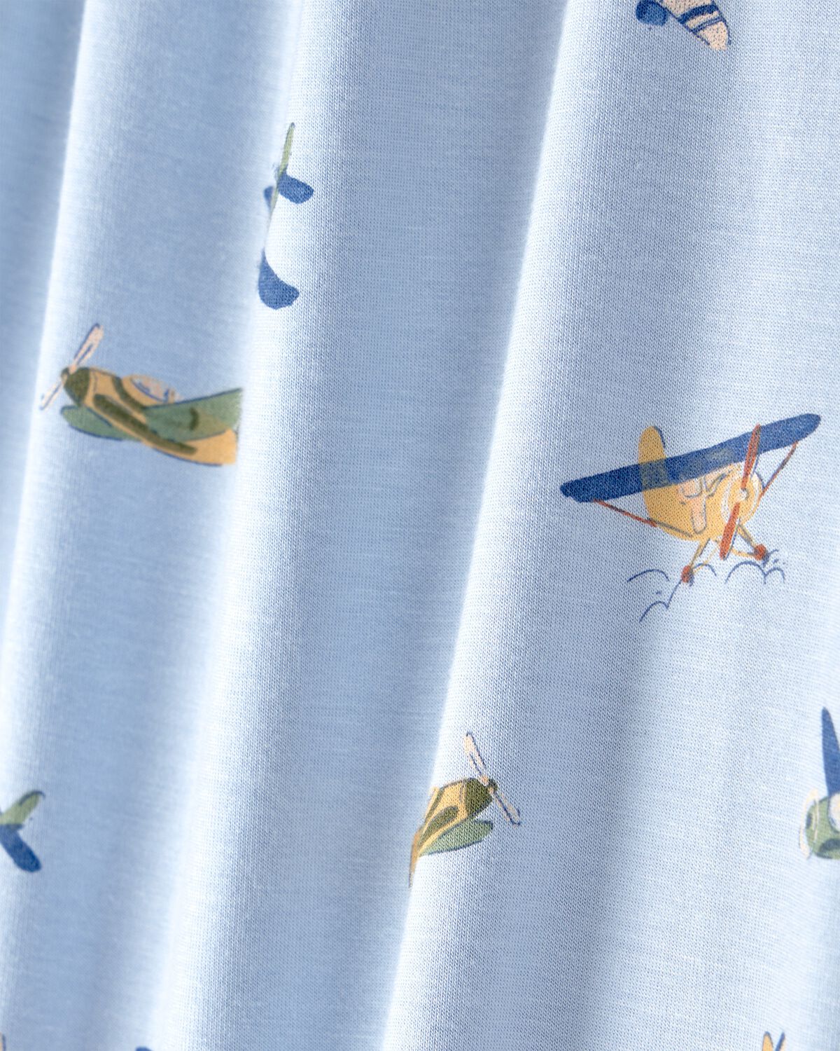 Toddler Boy Plane PurelySoft 2-Piece Pajama Set - Blue - Image 5