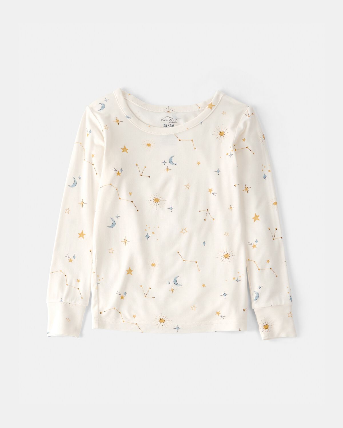 Toddler Constellation PurelySoft 2-Piece Pajama Set - Cream - Image 2