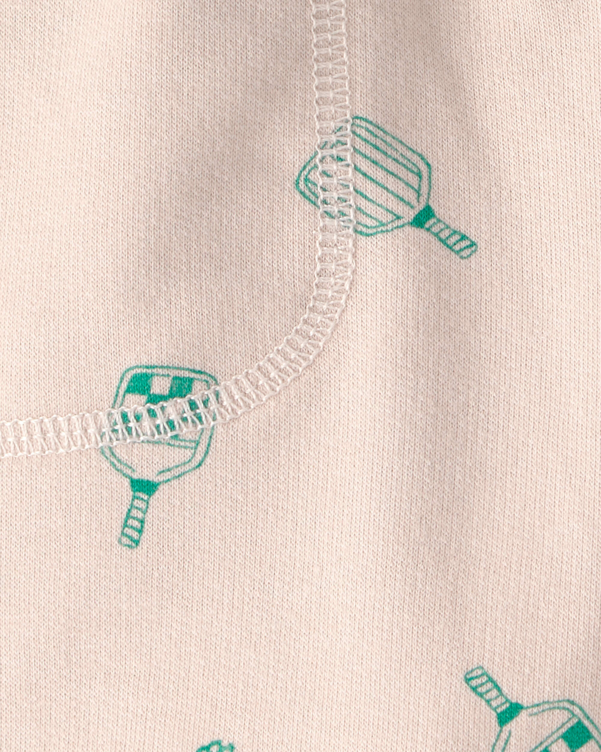 Toddler Boy Pickleball French Terry Shorts - Brown - Image 4