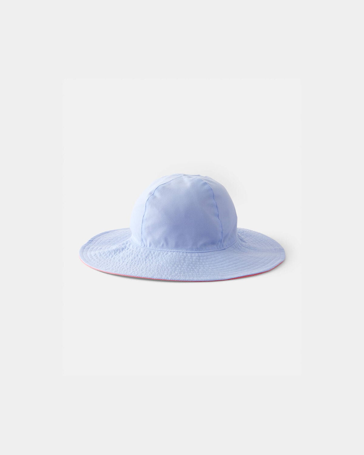 Toddler Girl Reversible Swim Hat - Coral/Blue - Image 3