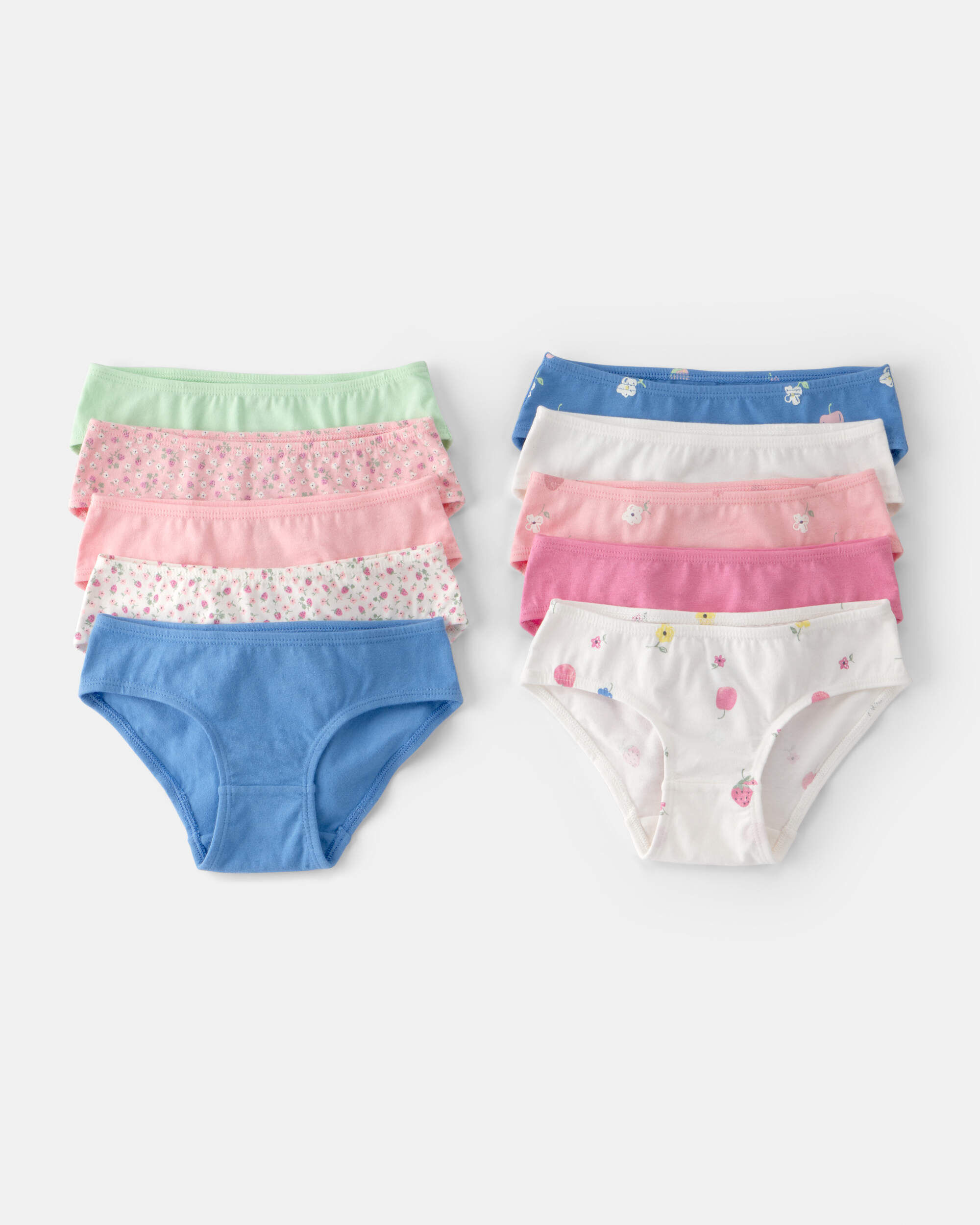 Toddler Girl 10-Pack Strawberry Print Brief Underwear - Image 5