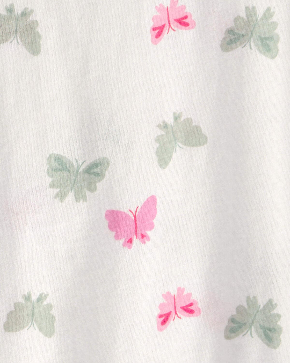 Toddler Girl Butterfly Relaxed Top - Ivory - Image 2