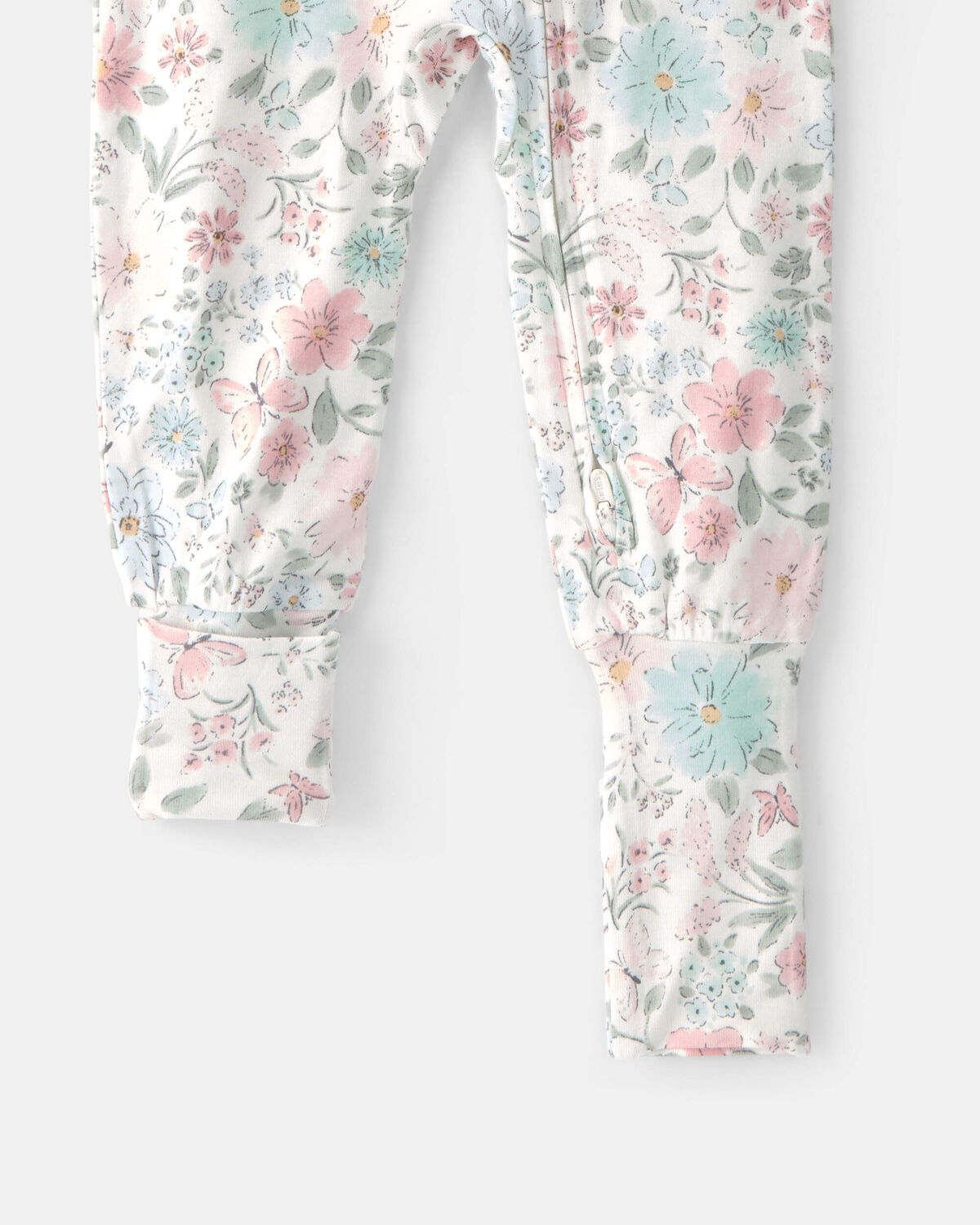 Toddler Girl Butterfly Garden PurelySoft 1-Piece Pajama - Image 2