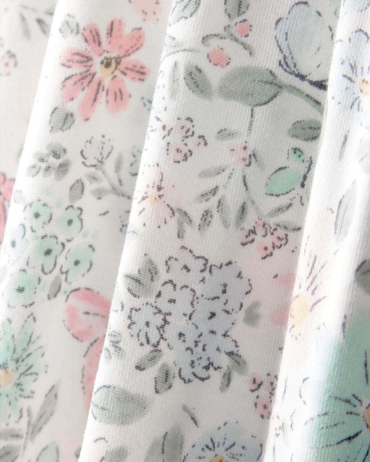 Toddler Girl Butterfly Garden PurelySoft 1-Piece Pajama - Image 4