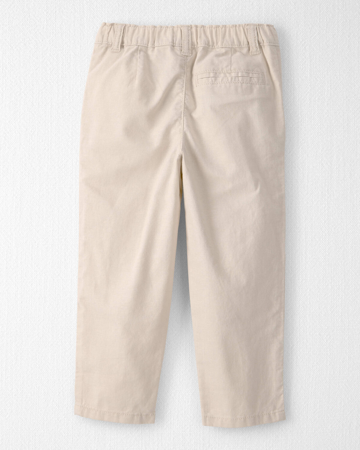 Toddler Boy Linen Pants Made with Organic Cotton - Image 2