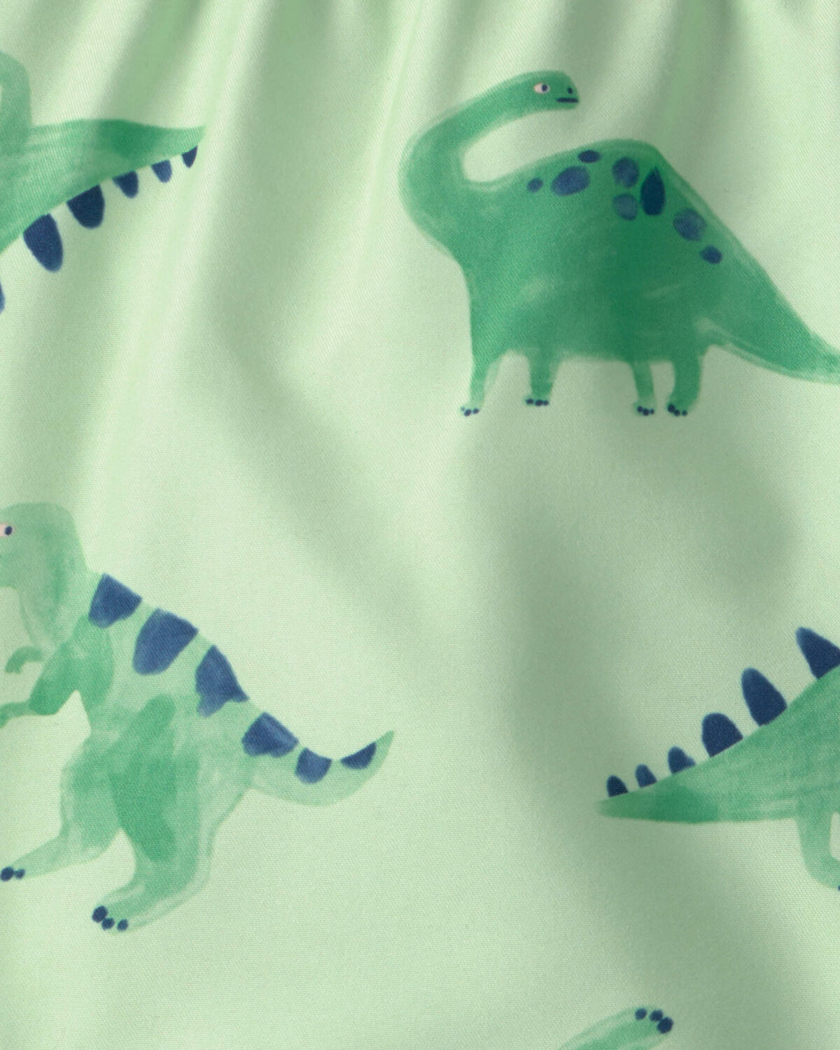 Toddler Boy Dinosaur Swim Trunks - Green - Image 3